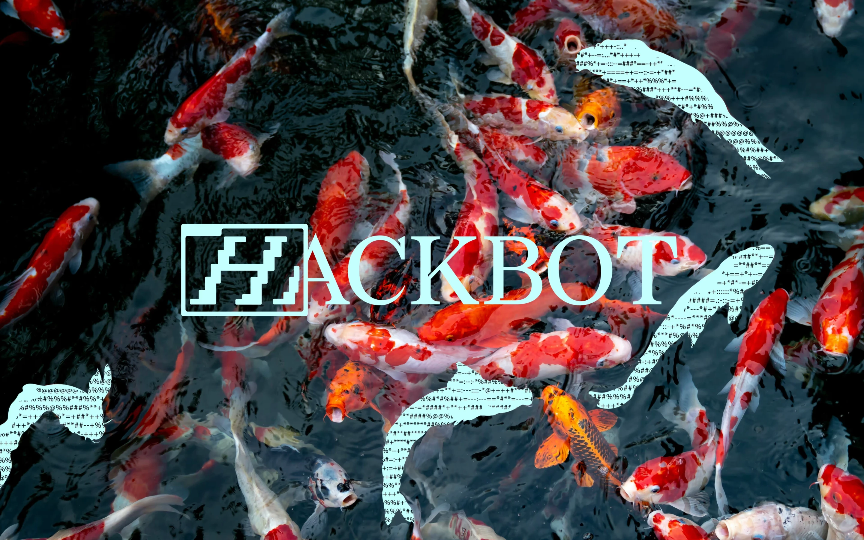 Hackbot brand identity for an AI security platform, by Alexis Bardini and FINH