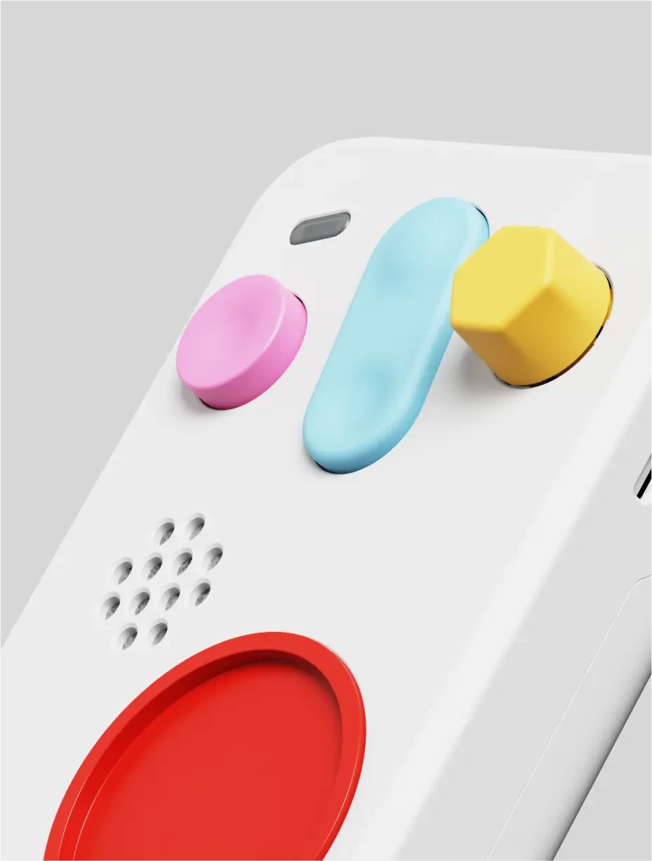FABA+ speaker held in a child's hands