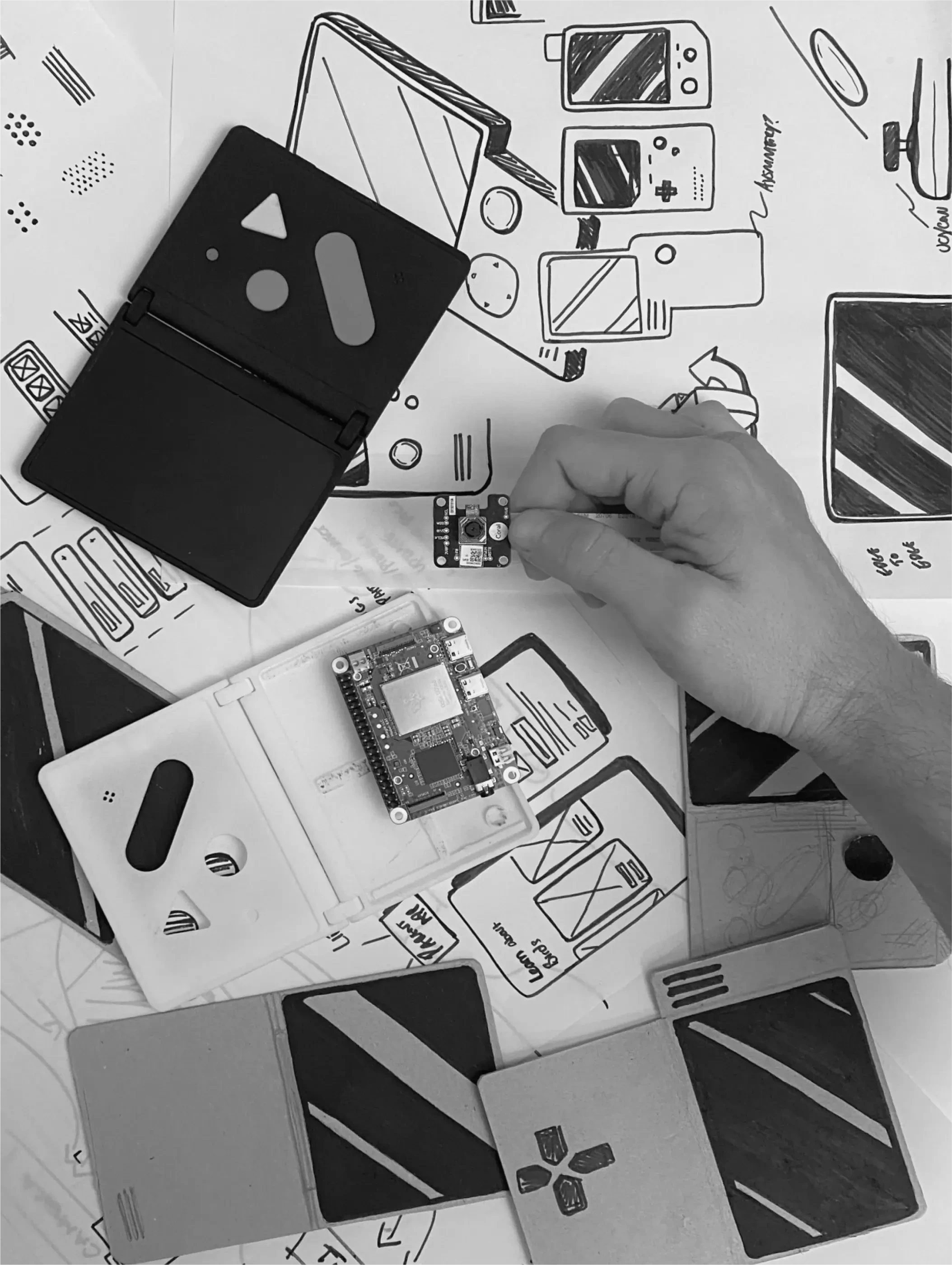 Assembling the Ash AI Pokedex prototype: 3D-printed shell and Coral board
