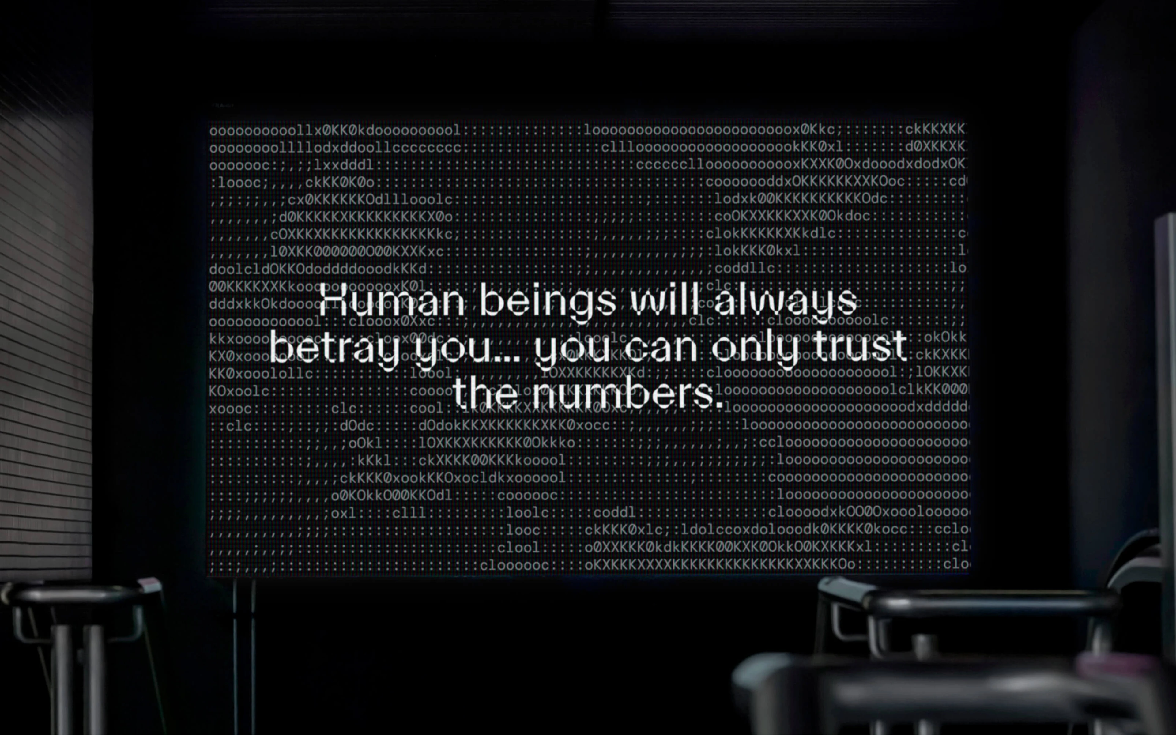 Rysk motion still: human beings will always betray you, you can only trust the numbers