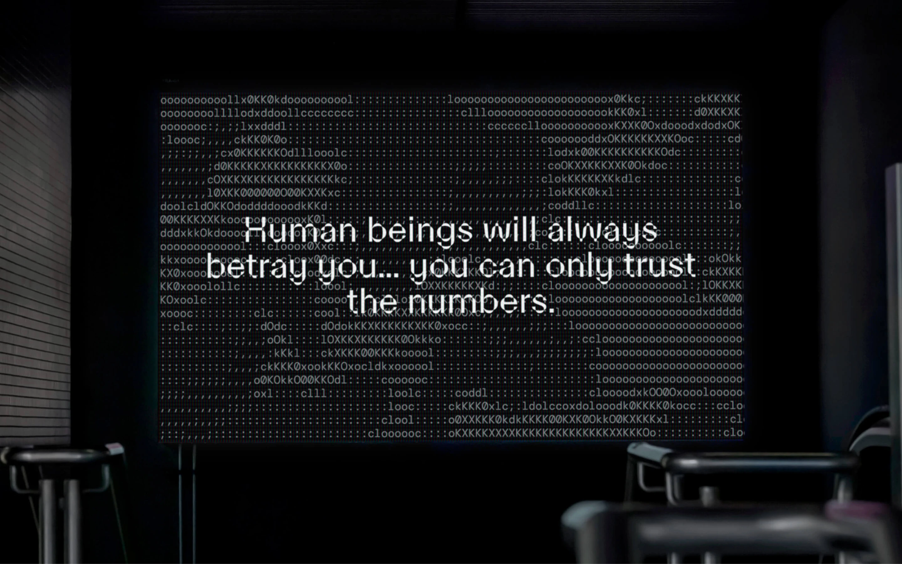 Rysk motion still: human beings will always betray you, you can only trust the numbers