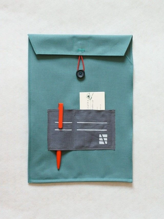 Field Kit — a fabric document sleeve for analog workflows