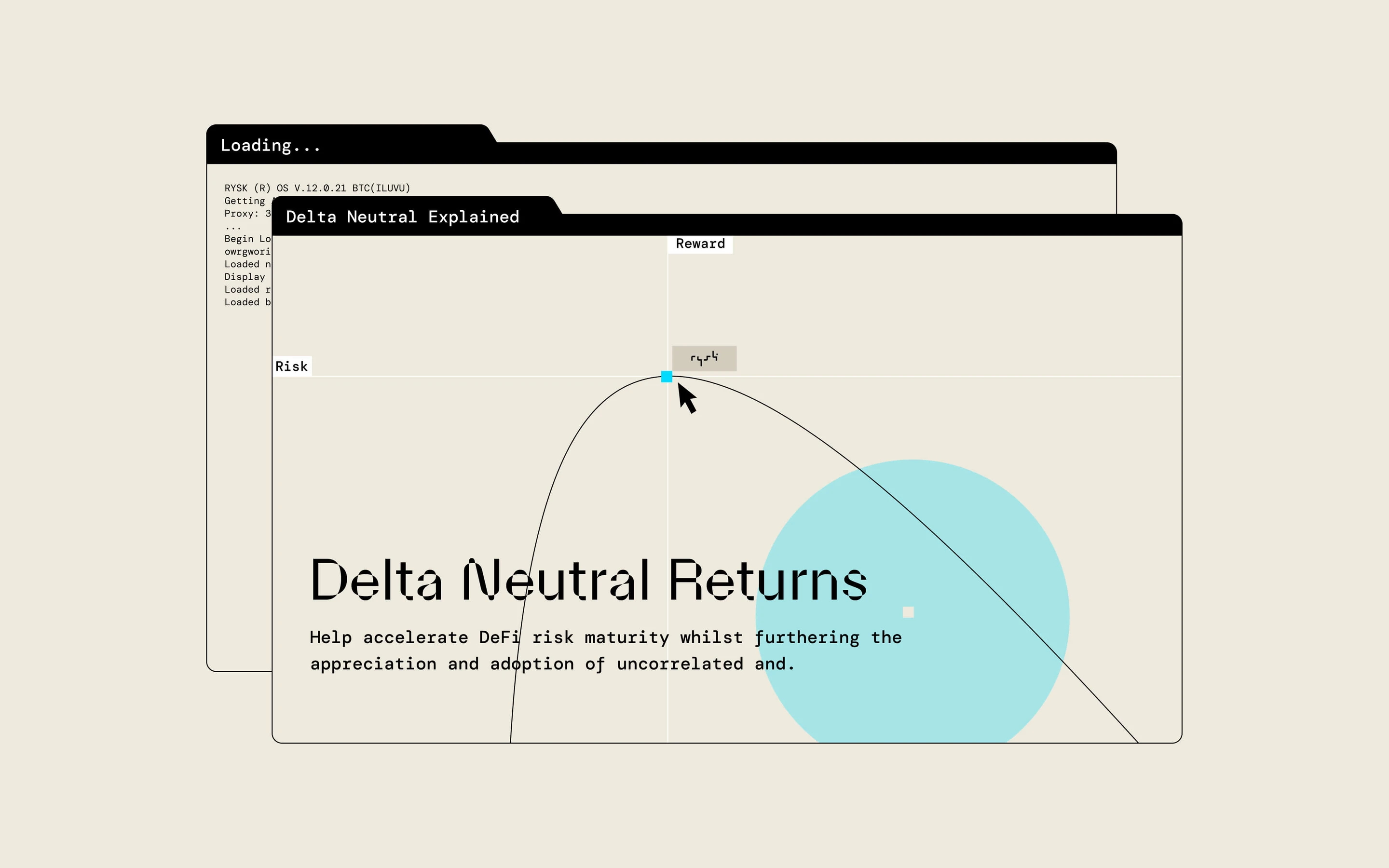 Rysk explainer: Delta Neutral Returns illustrated in the UI