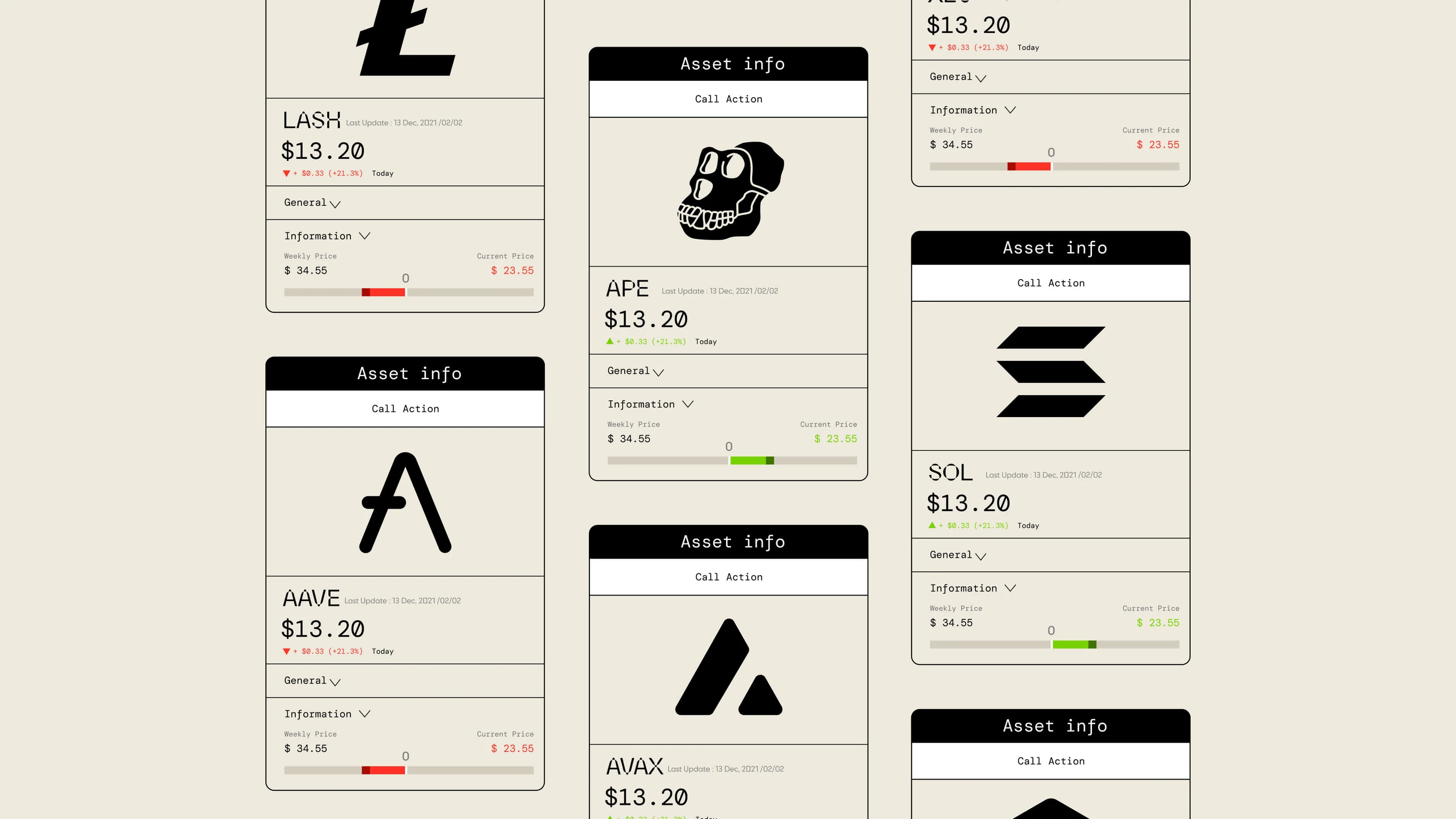 Rysk asset list and vault screens across mobile
