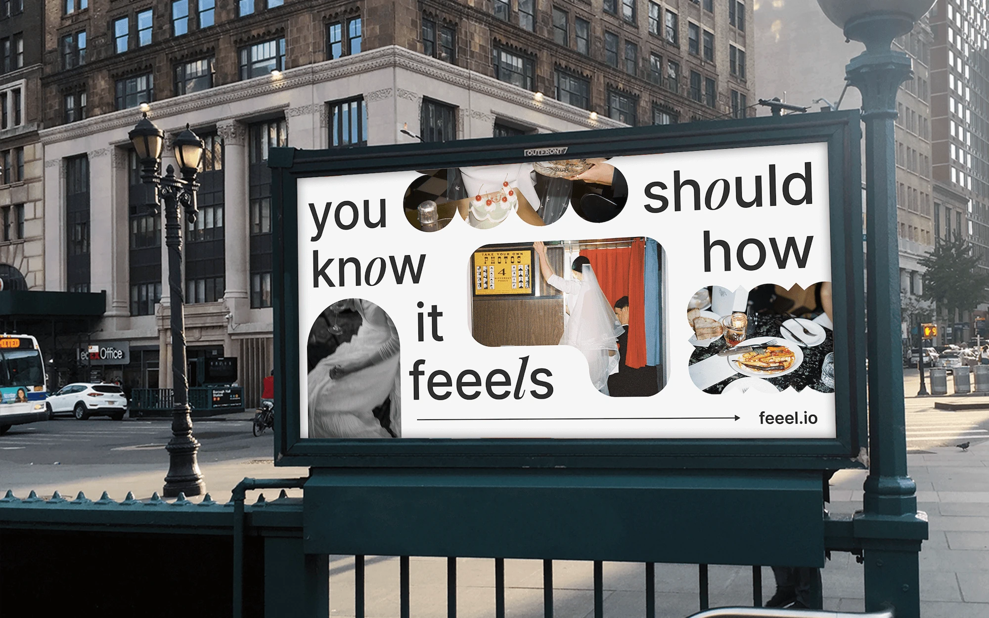 A feeel billboard on a New York street: you know how it feeels