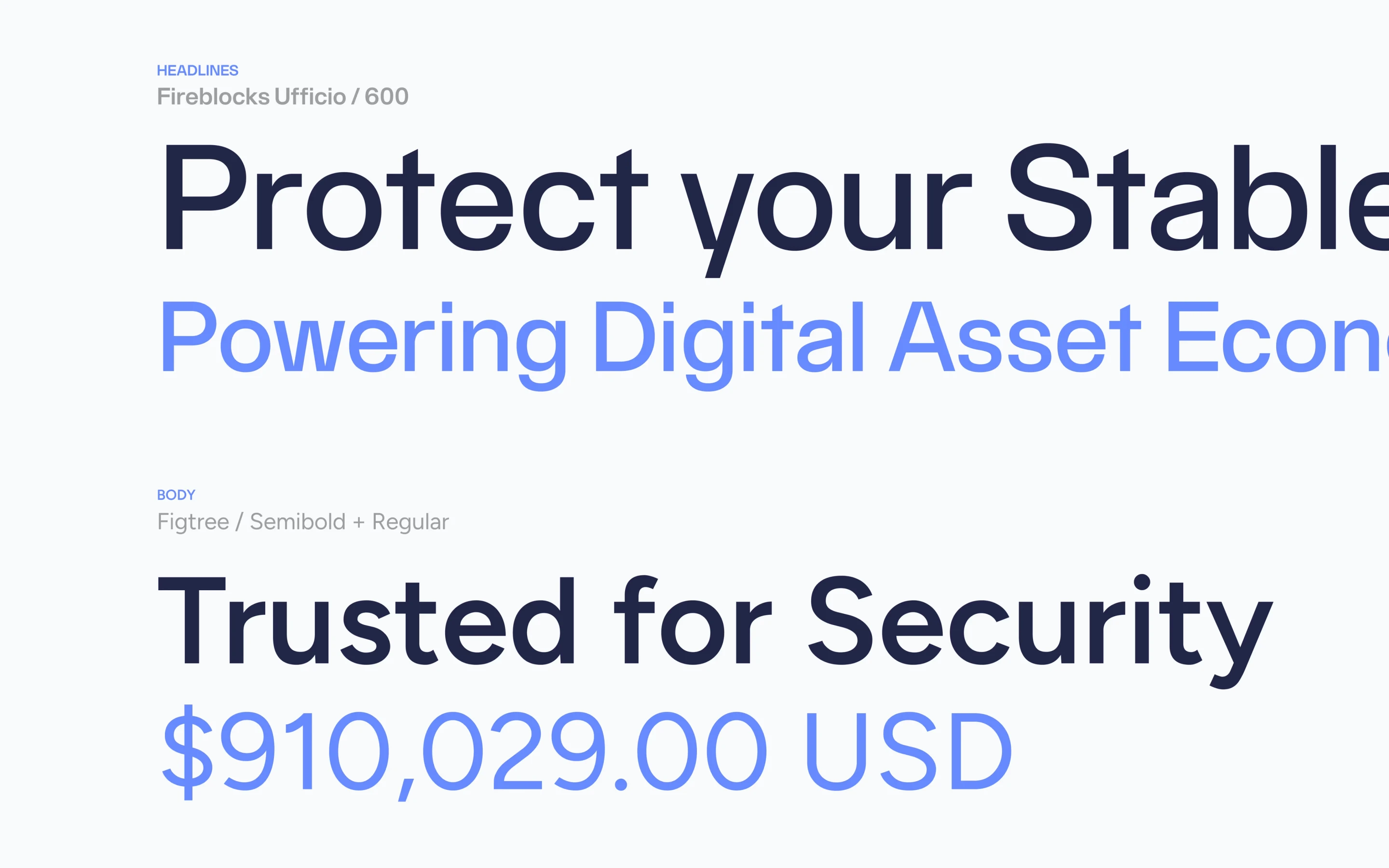 Fireblocks brand headlines: protect your stablecoin, trusted for security