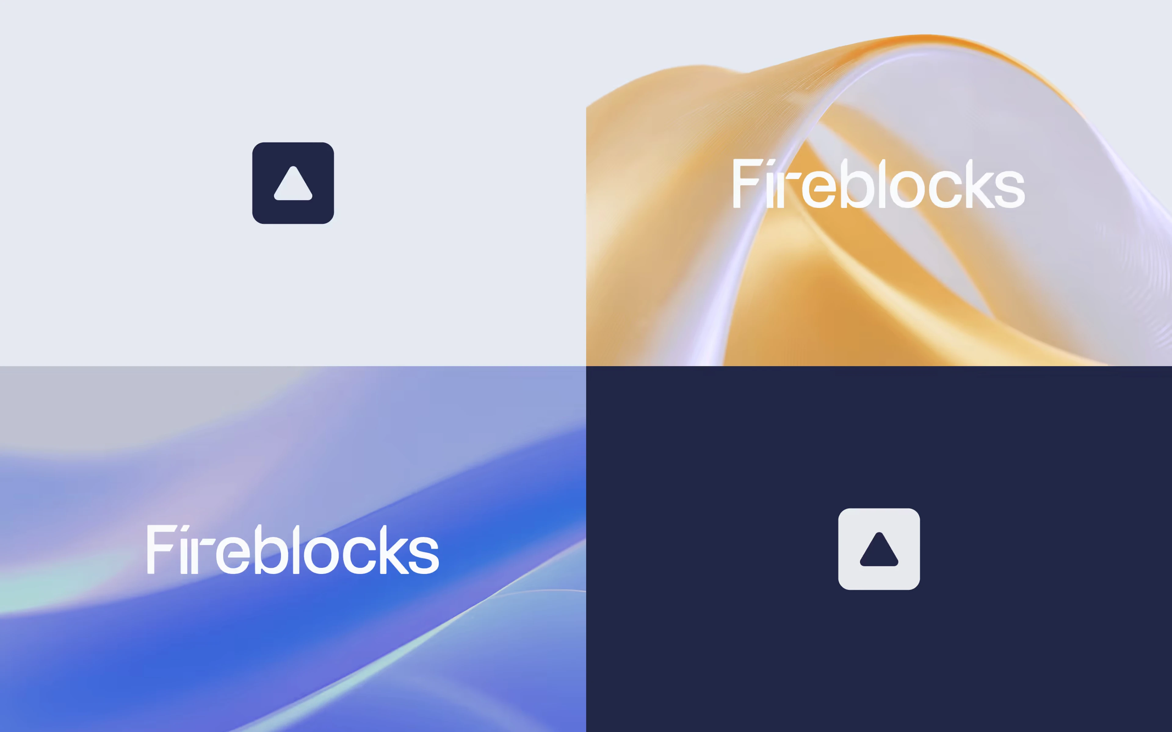 Fireblocks logo and wordmark across the new brand colourways