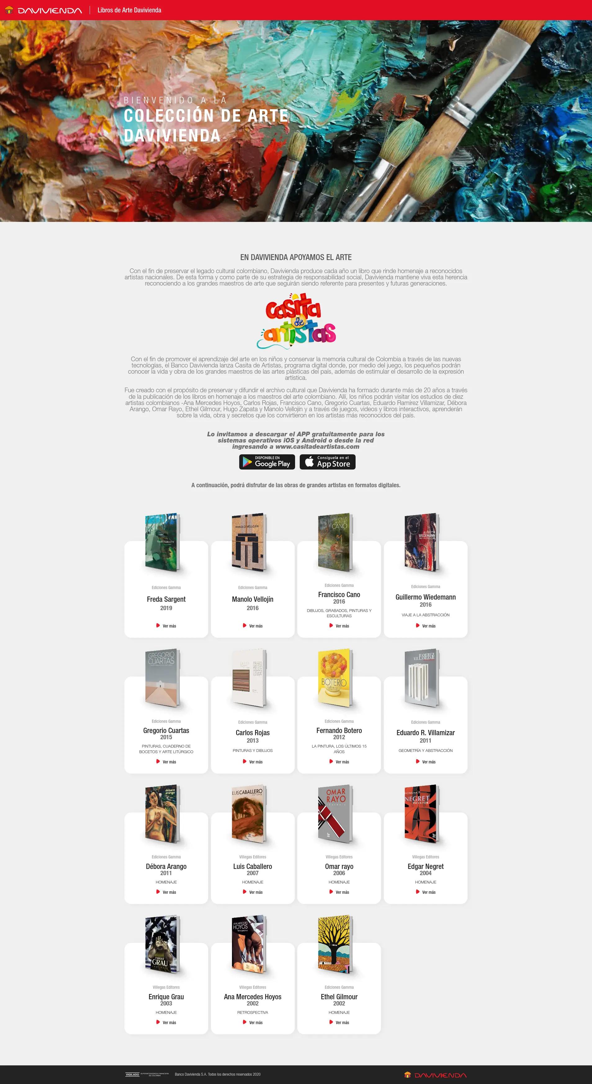 Ebooks Davivienda Website