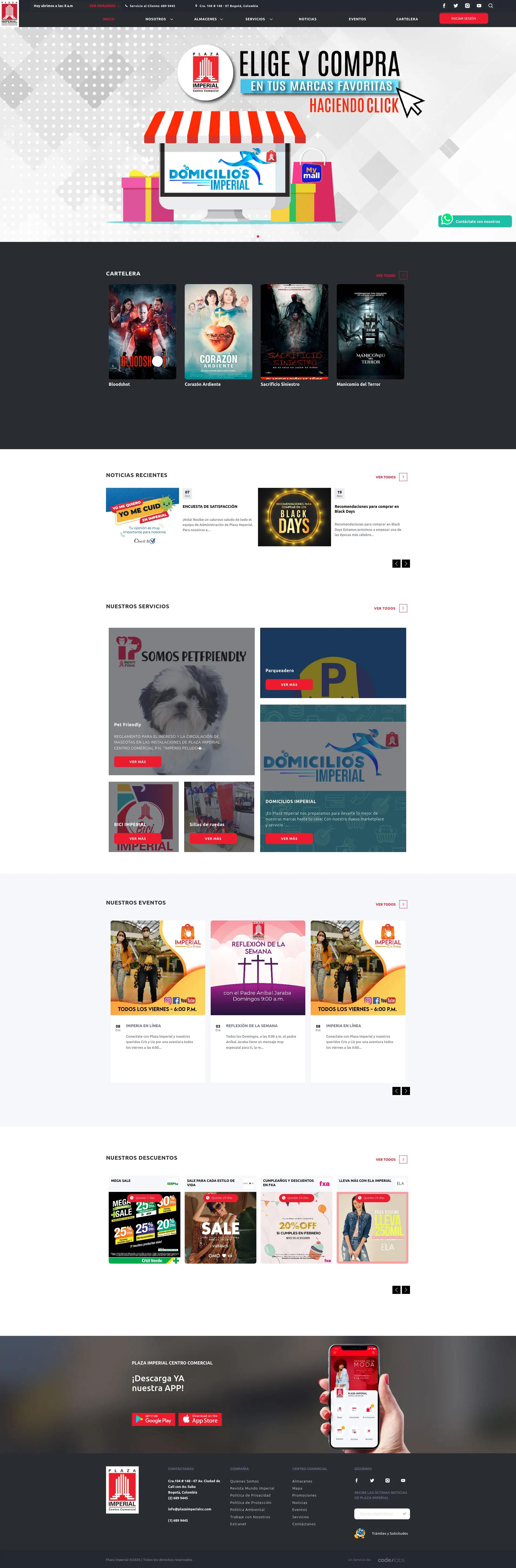 Plaza Imperial Website