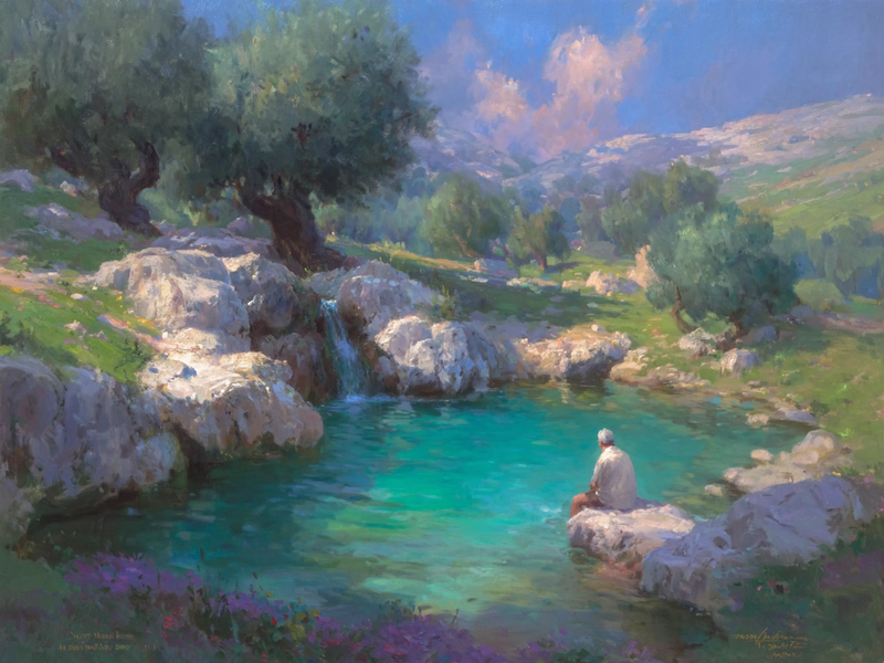 Boire à la source d'eau vive 