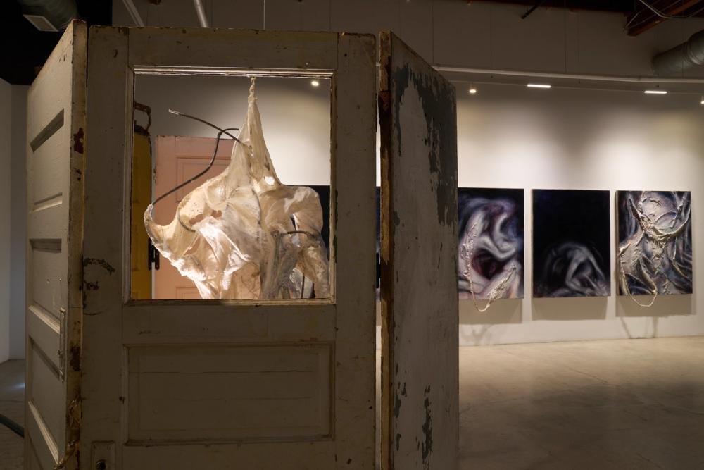 Slide 3 of exhibition installation photos