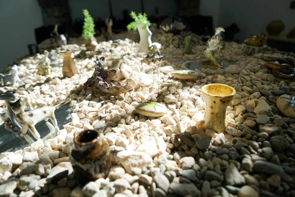 Slide 1 of exhibition installation photos