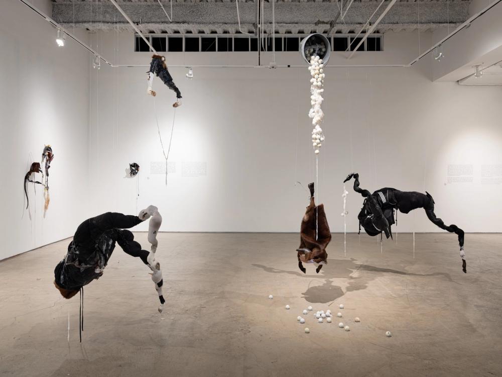 Slide 6 of exhibition installation photos