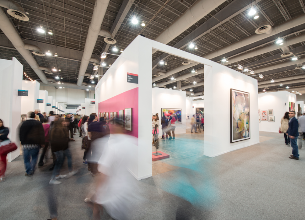 Slide 1 of exhibition installation photos