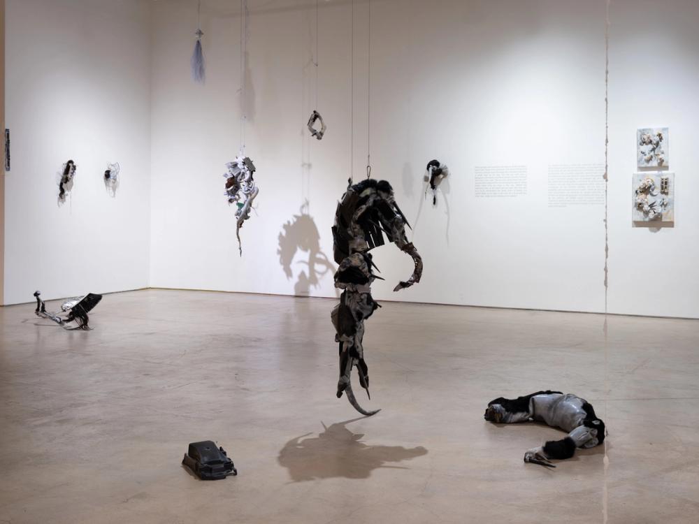 Slide 5 of exhibition installation photos