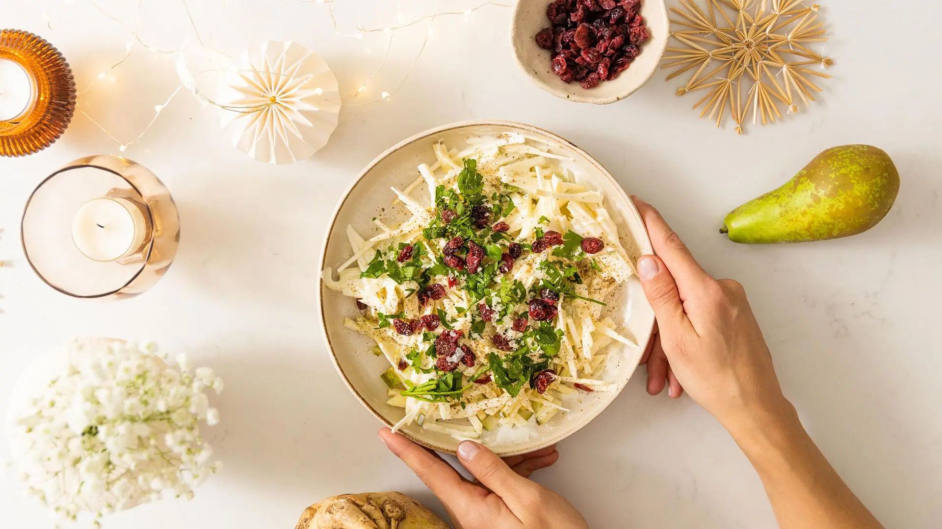 Pære- og sellerirotslaw - julens beste tilbehør