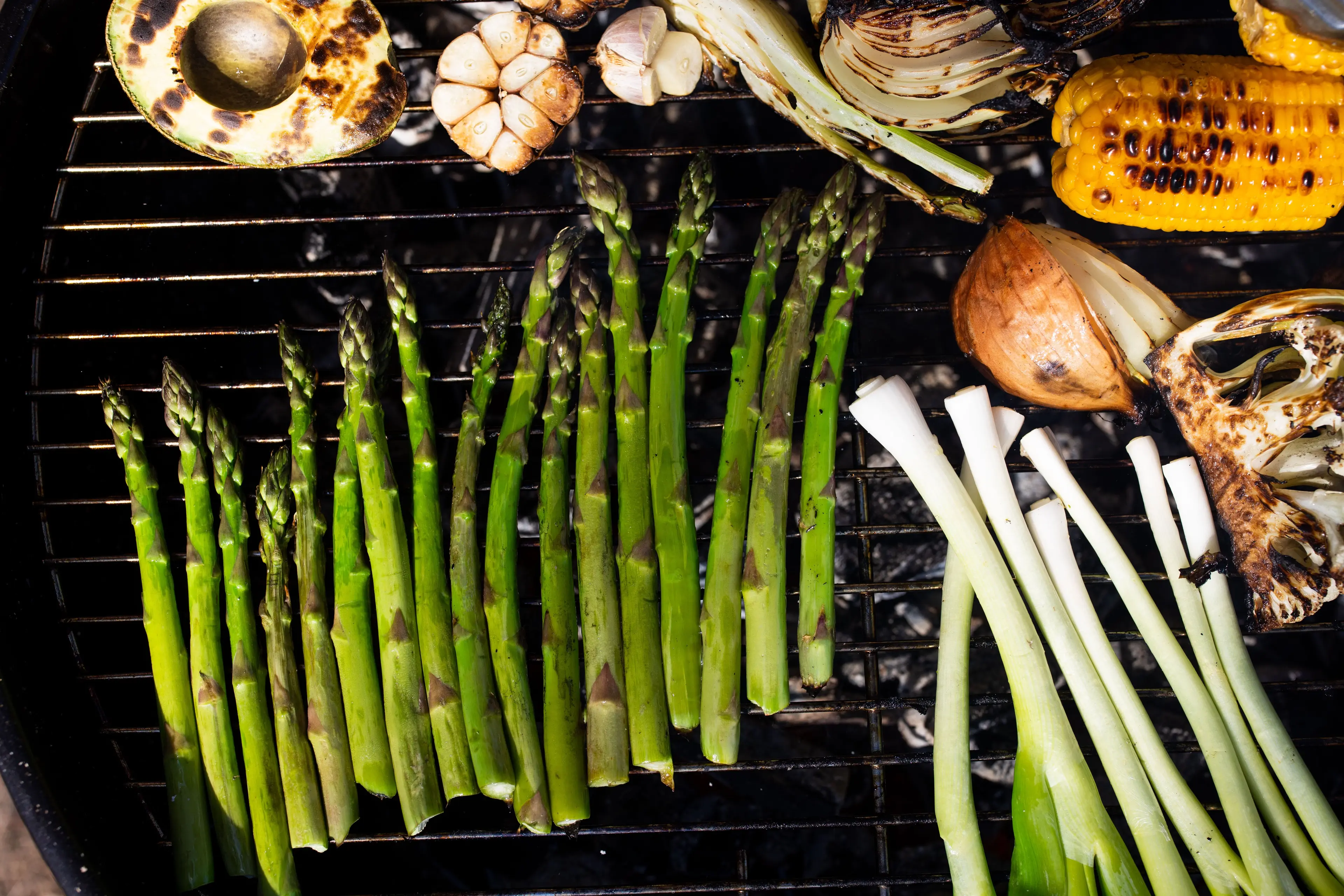 Asparges på grillen