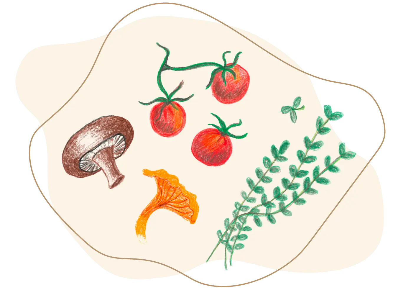 Illustrasjon av ingredienser