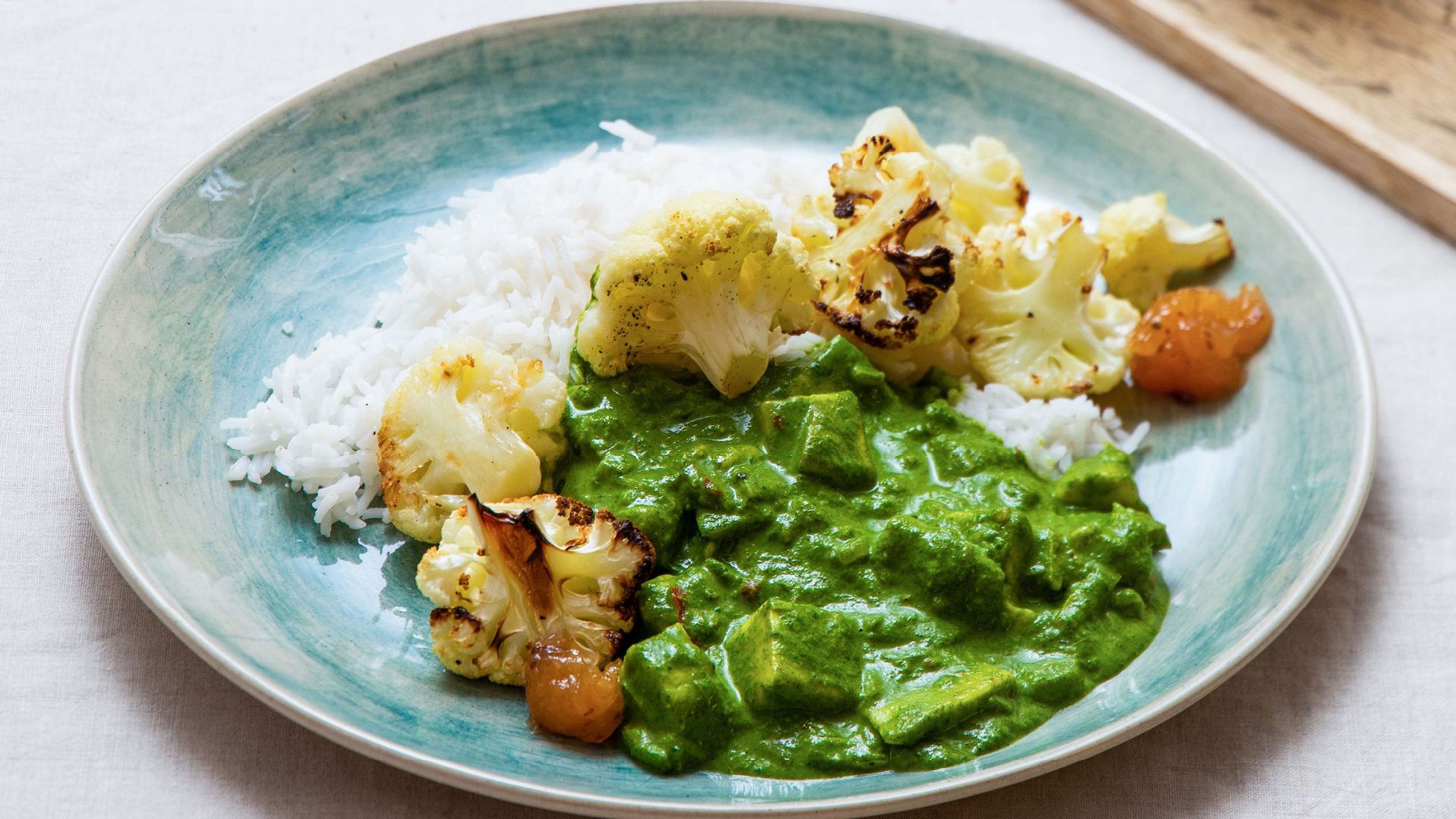 Indisk palak halloumi