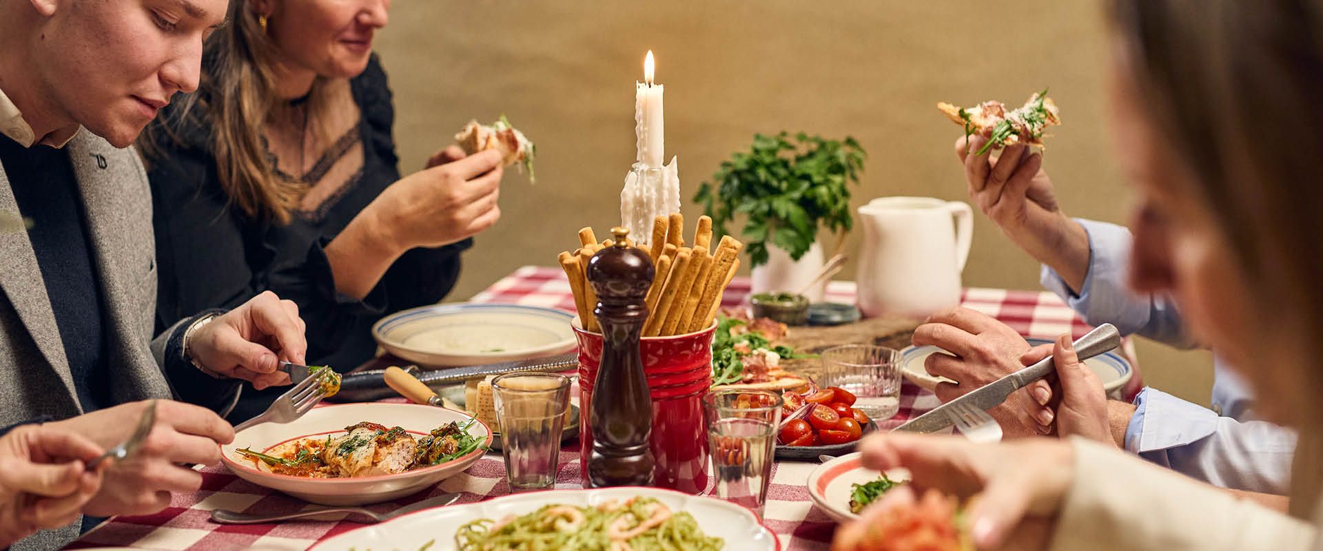 Festmiddag med italienske retter