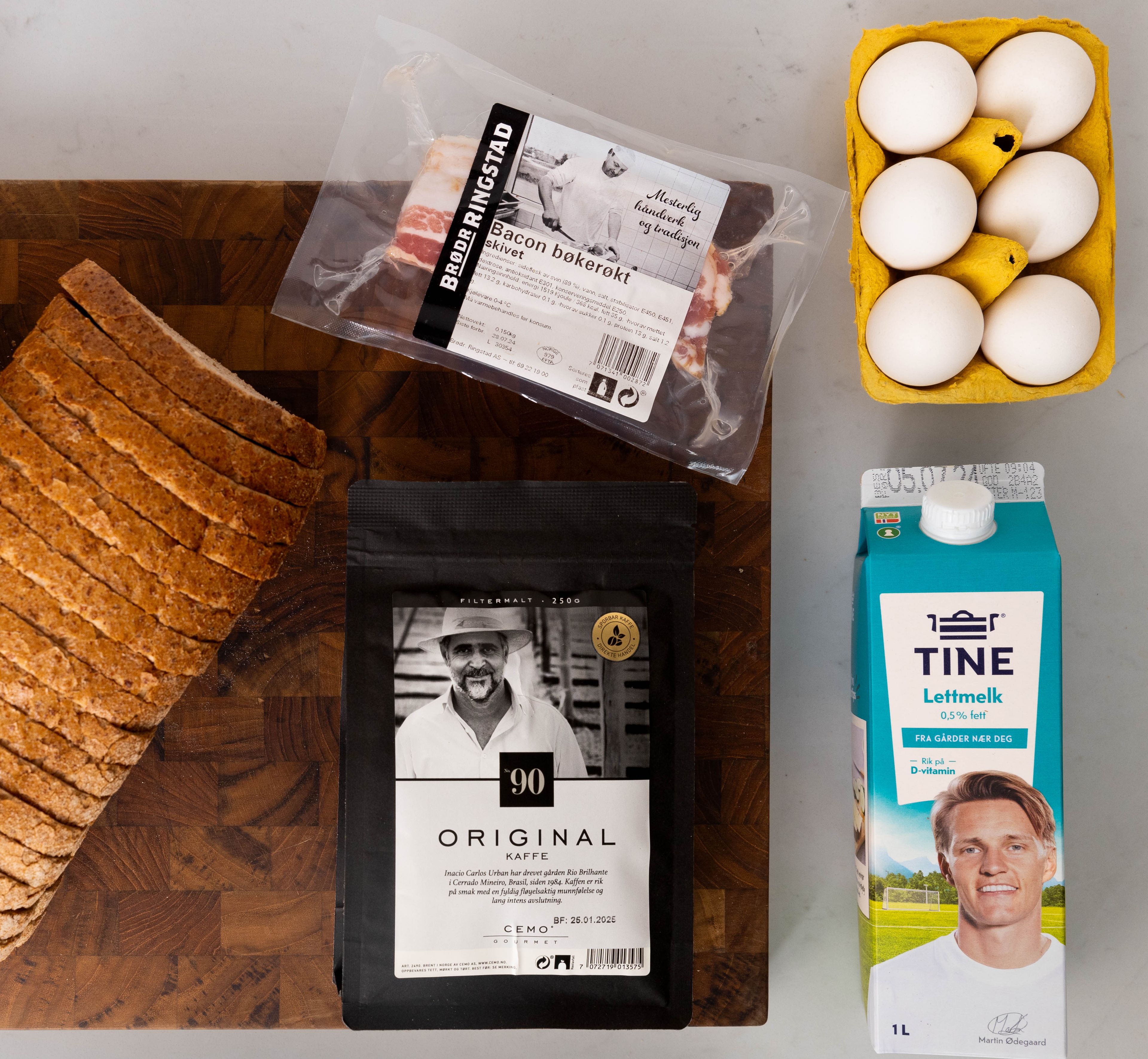 Det du trenger til frokostbordet