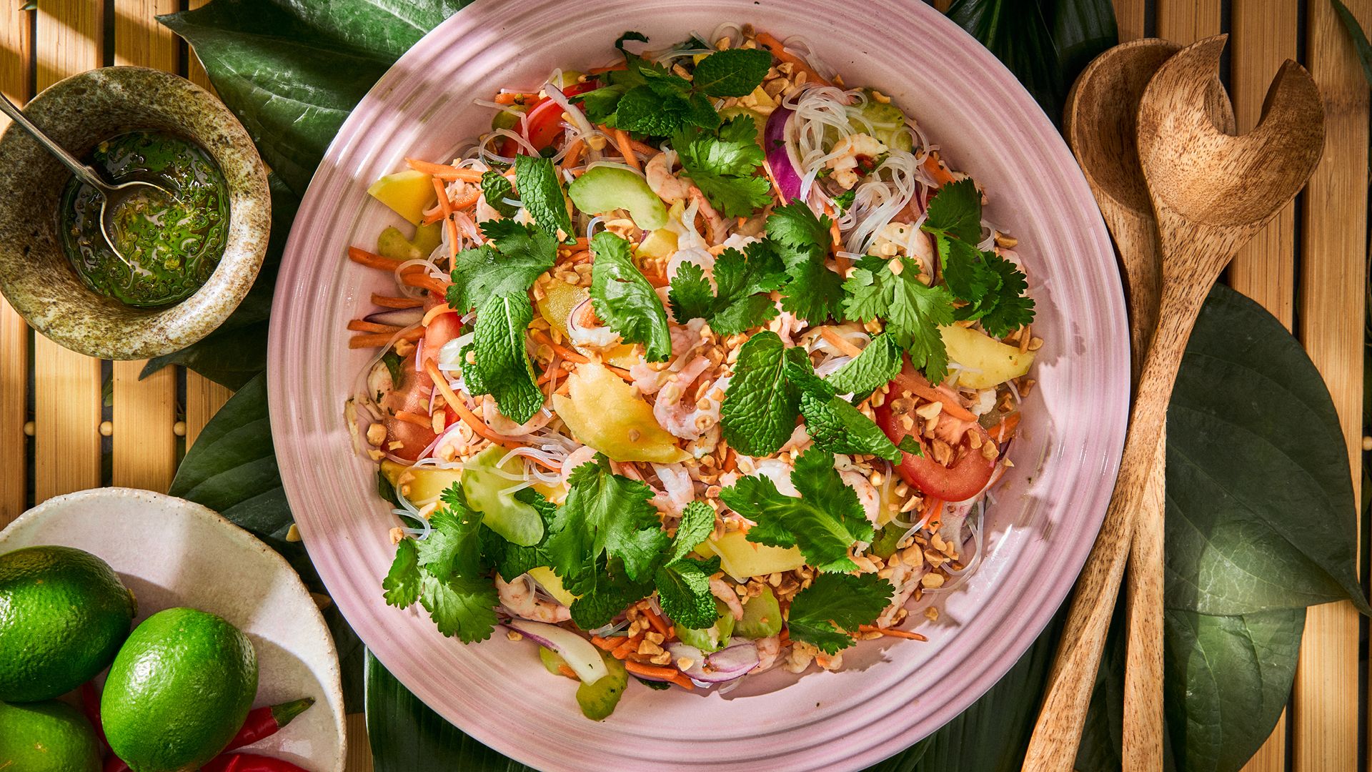 Salad mì - nudelsalat med reker