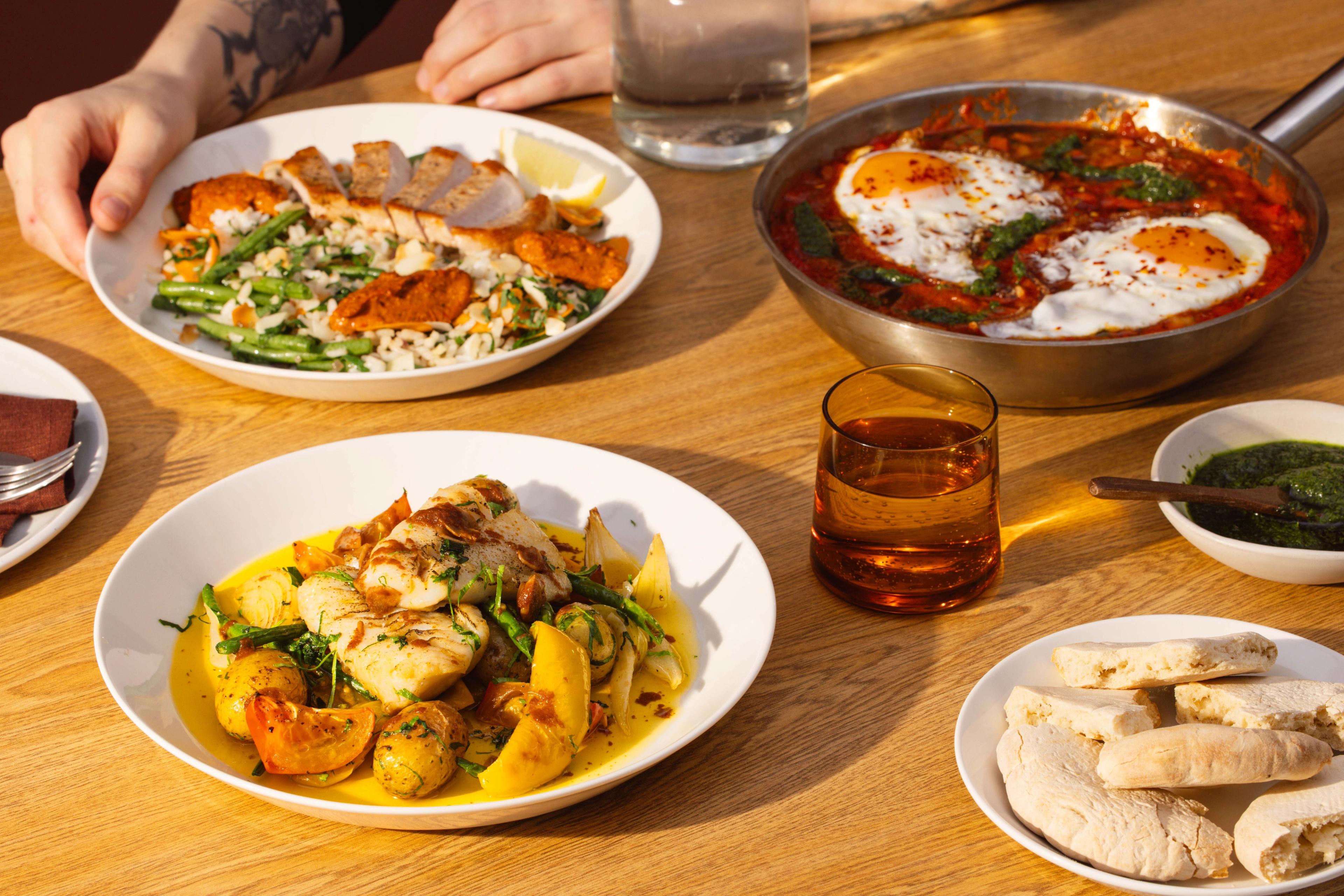 Tallerkener med spanske matretter