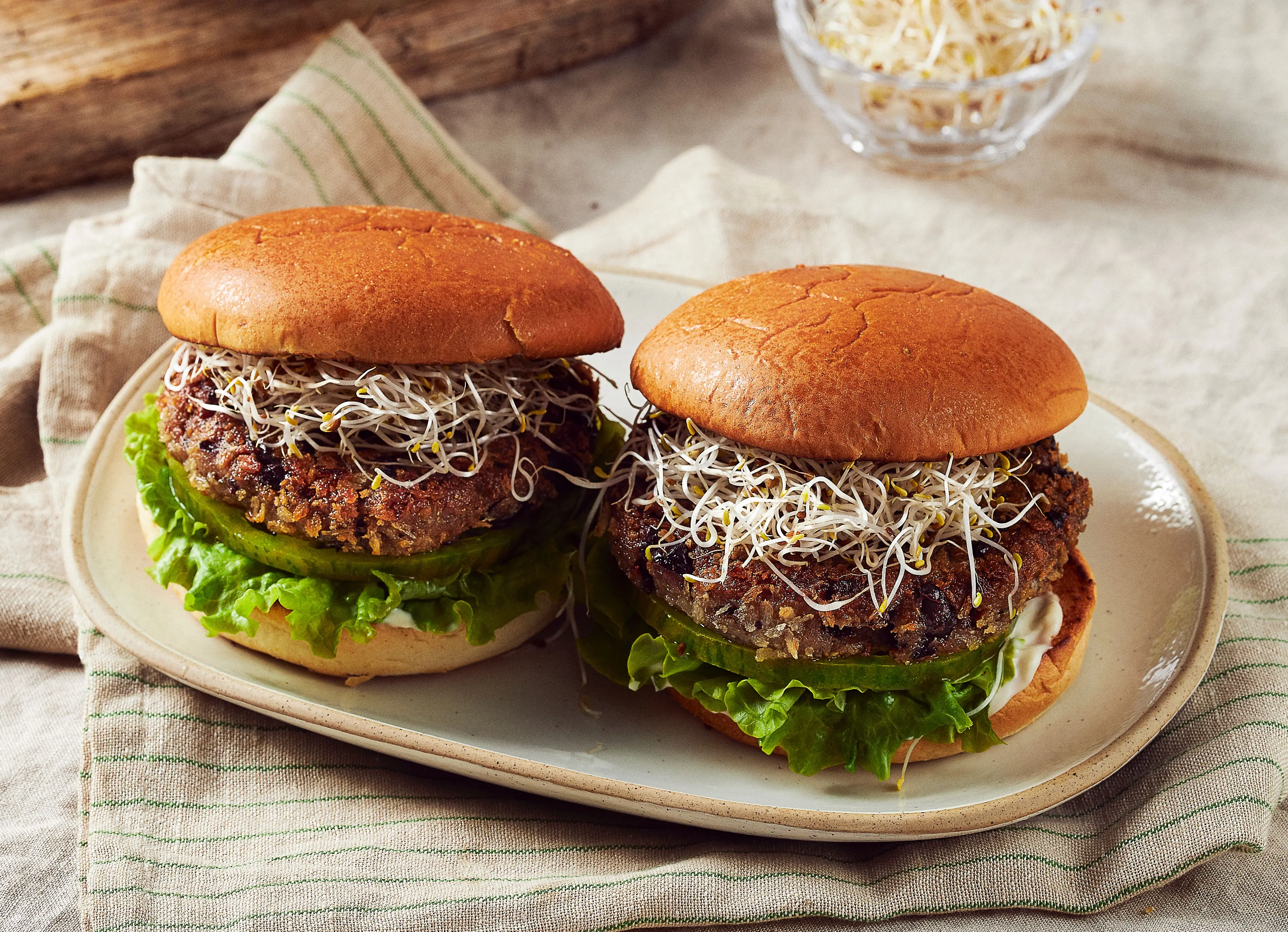 Grillade bönburgare