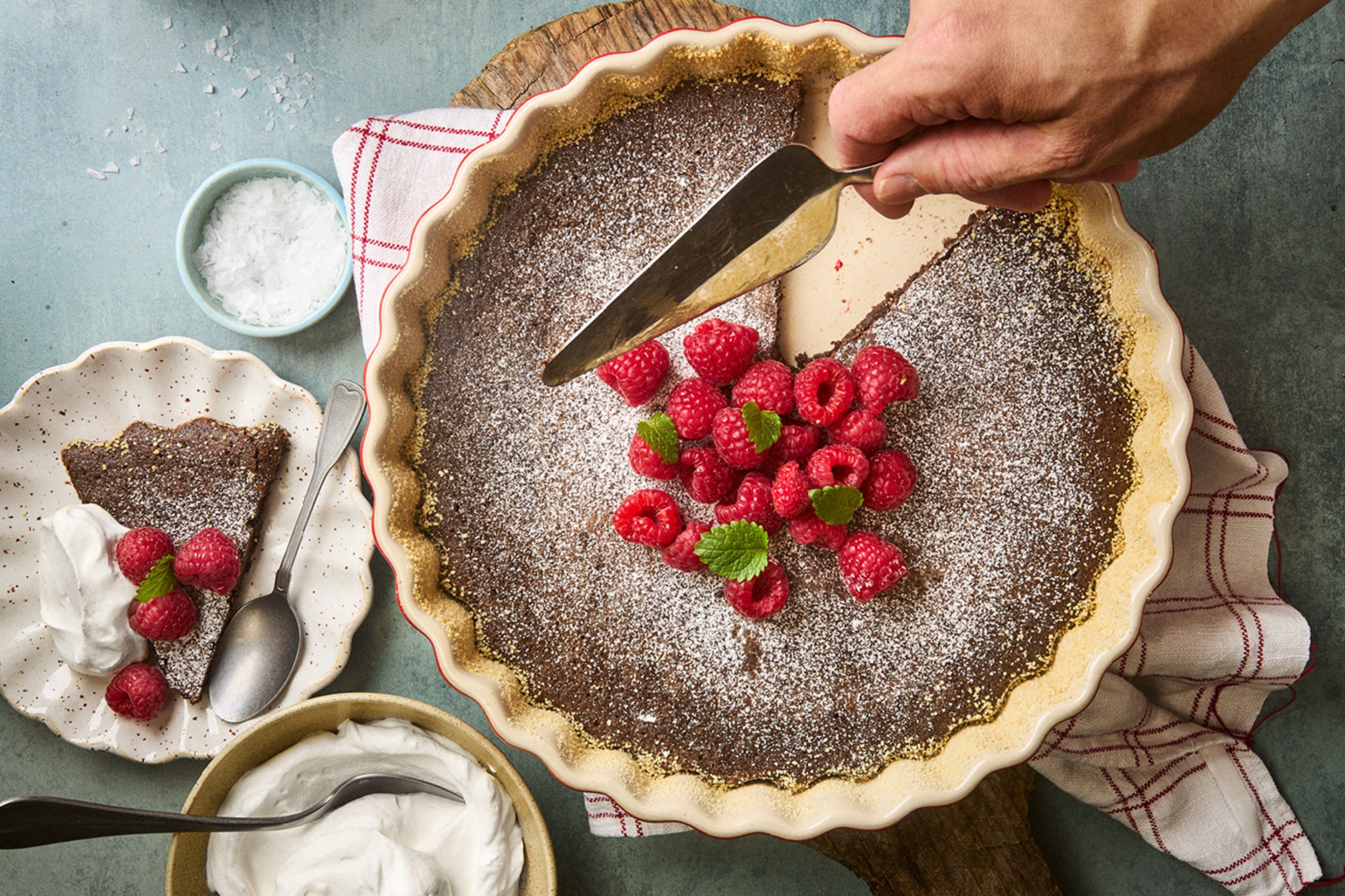 Kladdkaka med brynt smör och havssalt