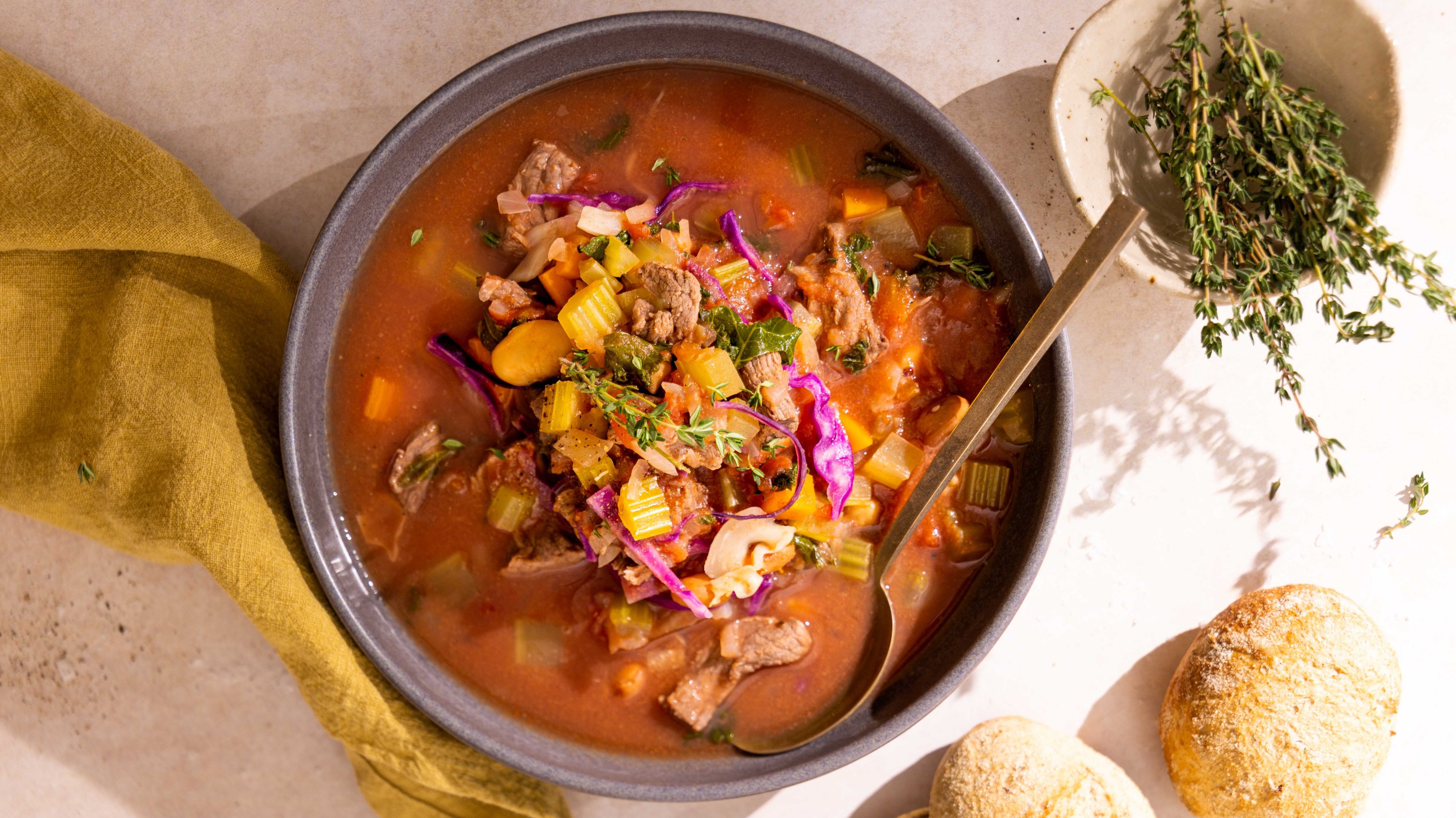 Toscansk suppe med okse og bønner