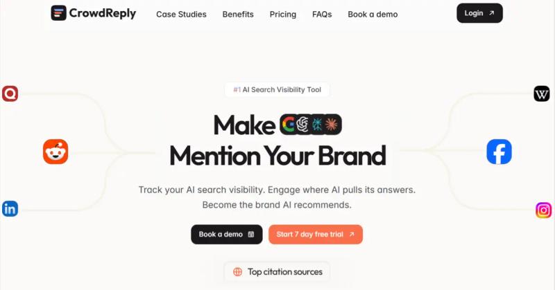 CrowdReply Landing page