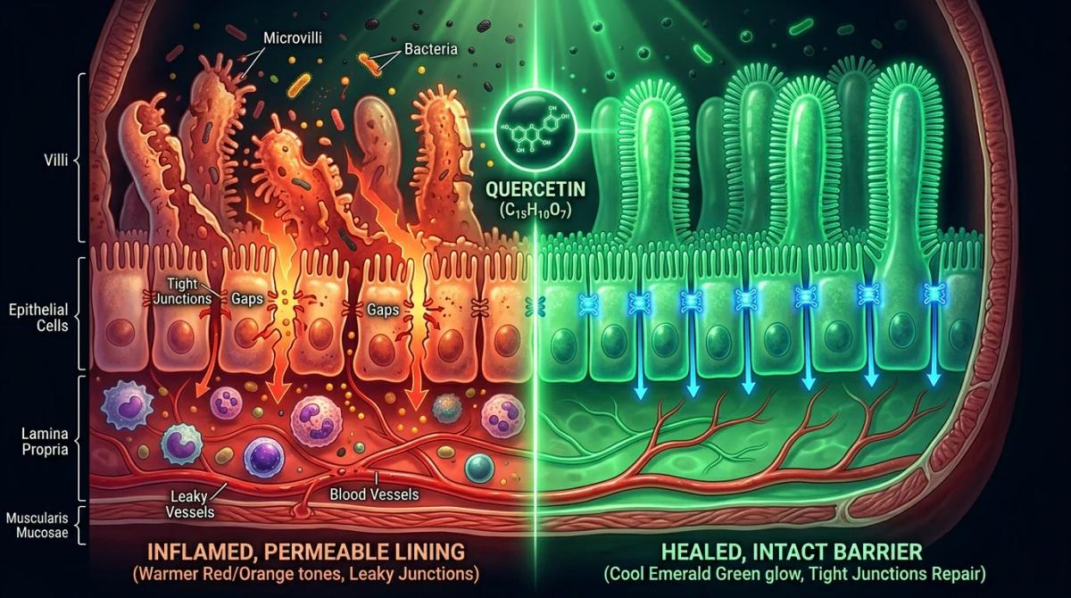 Quercetin for Gut Inflammation: From Leaky Gut to IBD Support