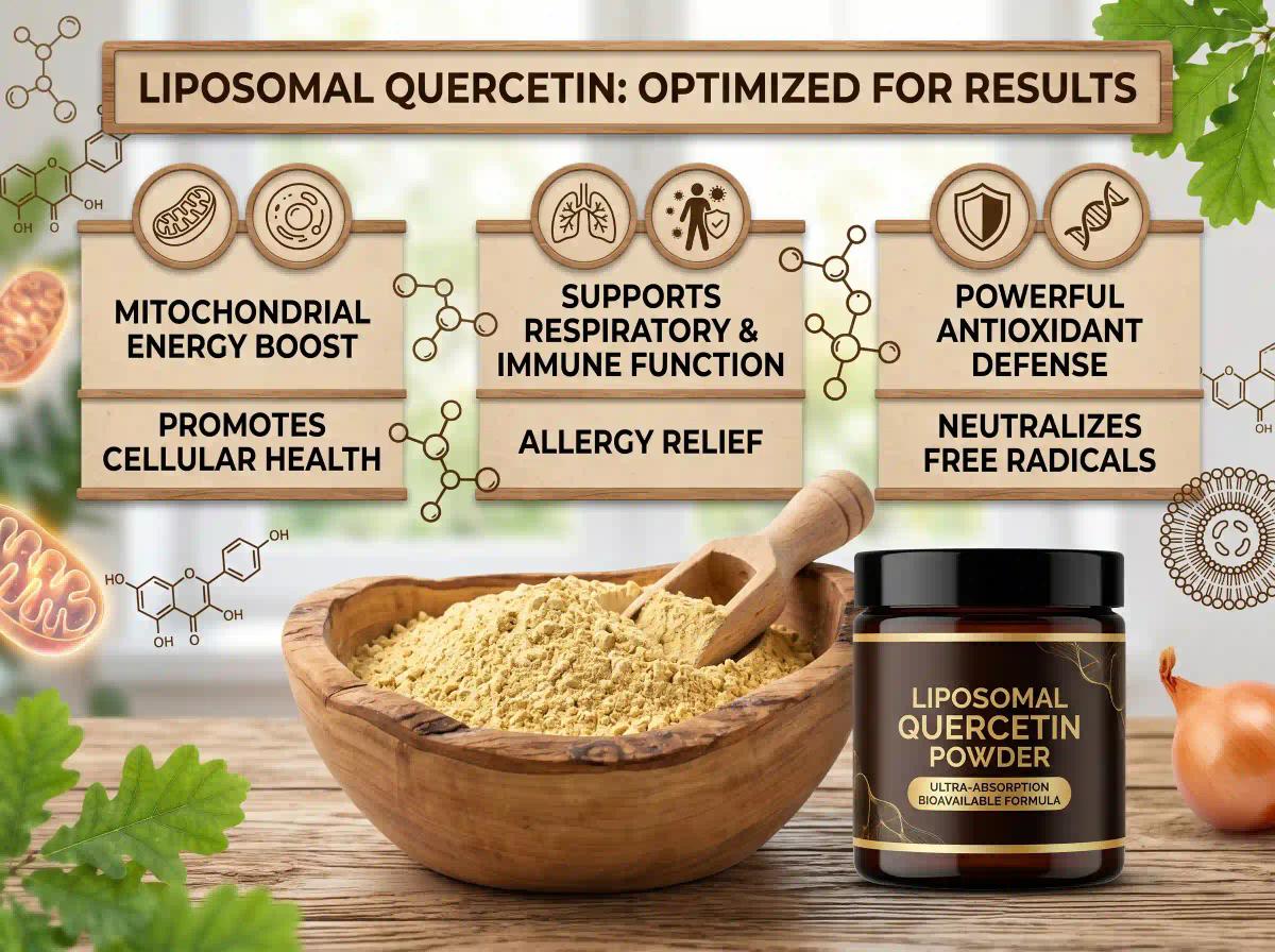 Liposomal Quercetin 50% 70% 80%