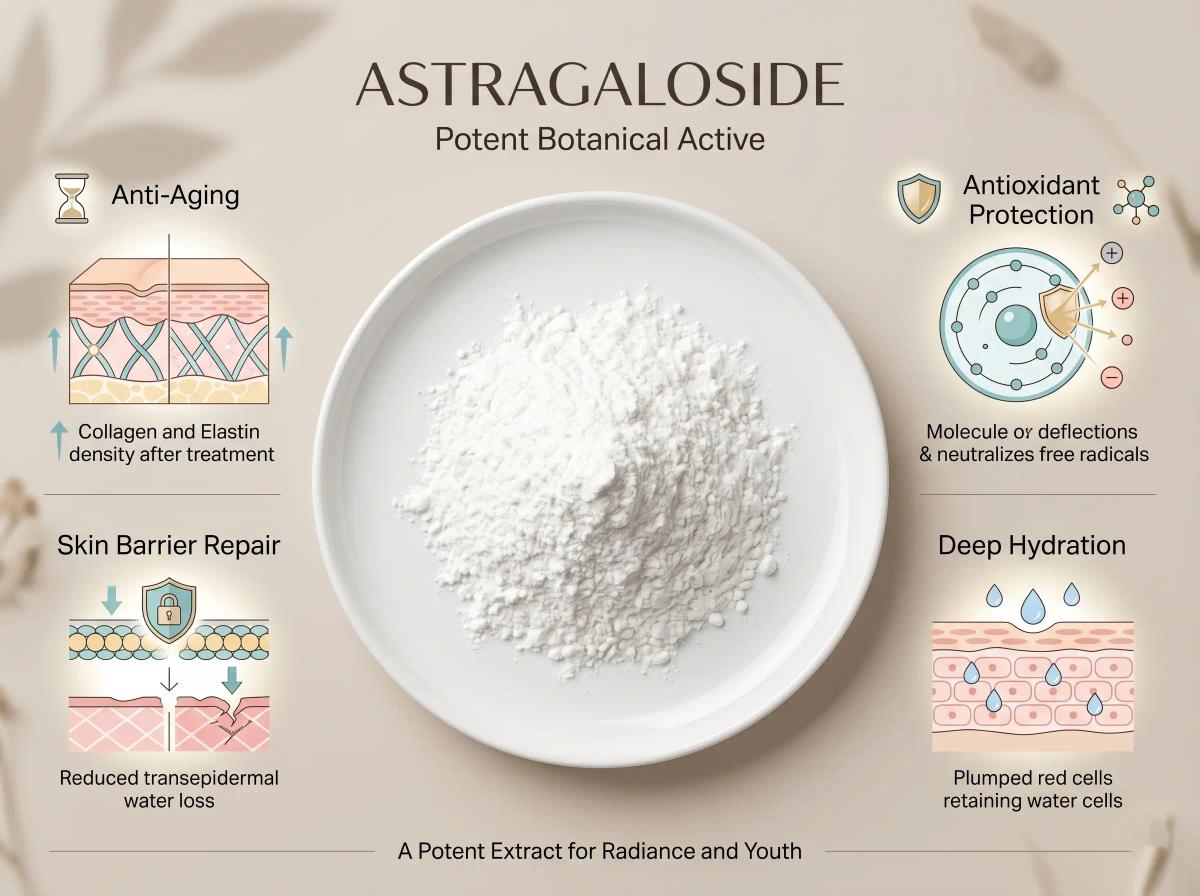 Astragaloside A Powder — High-Purity Astragaloside IV & Cycloastragenol Alternative