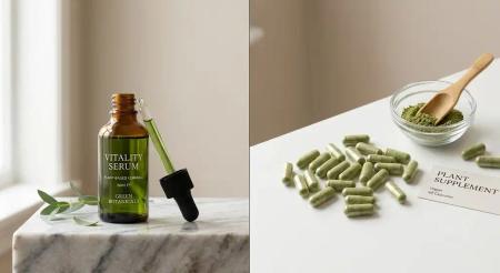 Comparison of EGCG cosmetic serum and nutraceutical capsule applications