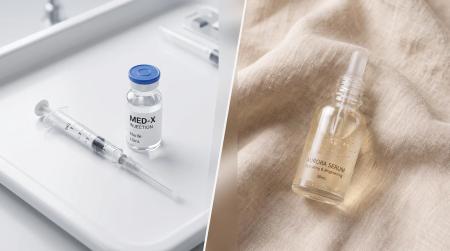 Comparison of injectable PDRN skin booster and topical PDRN serum