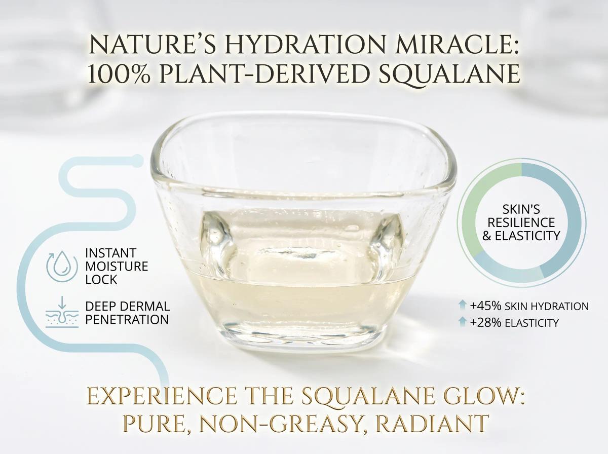 Squalane — Plant-Derived Stable Hydrocarbon Emollient for Skin Barrier & Moisture Lock