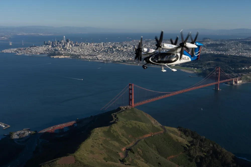 Joby Completes Piloted Electric Air Taxi Flight Across San Francisco Bay and Around the Golden Gate
