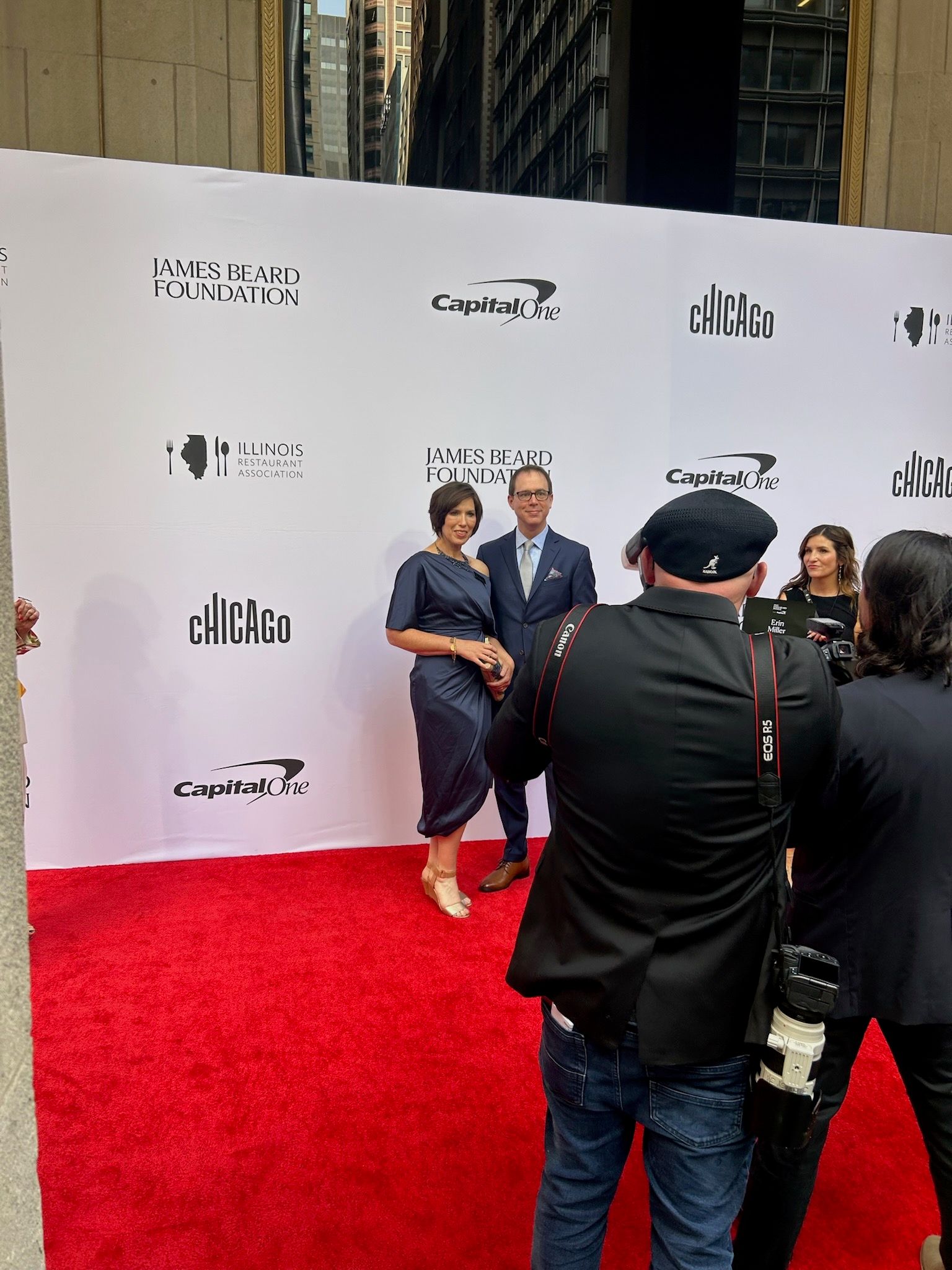 Chef's Red Carpet Moment with her husband, Kit Miller