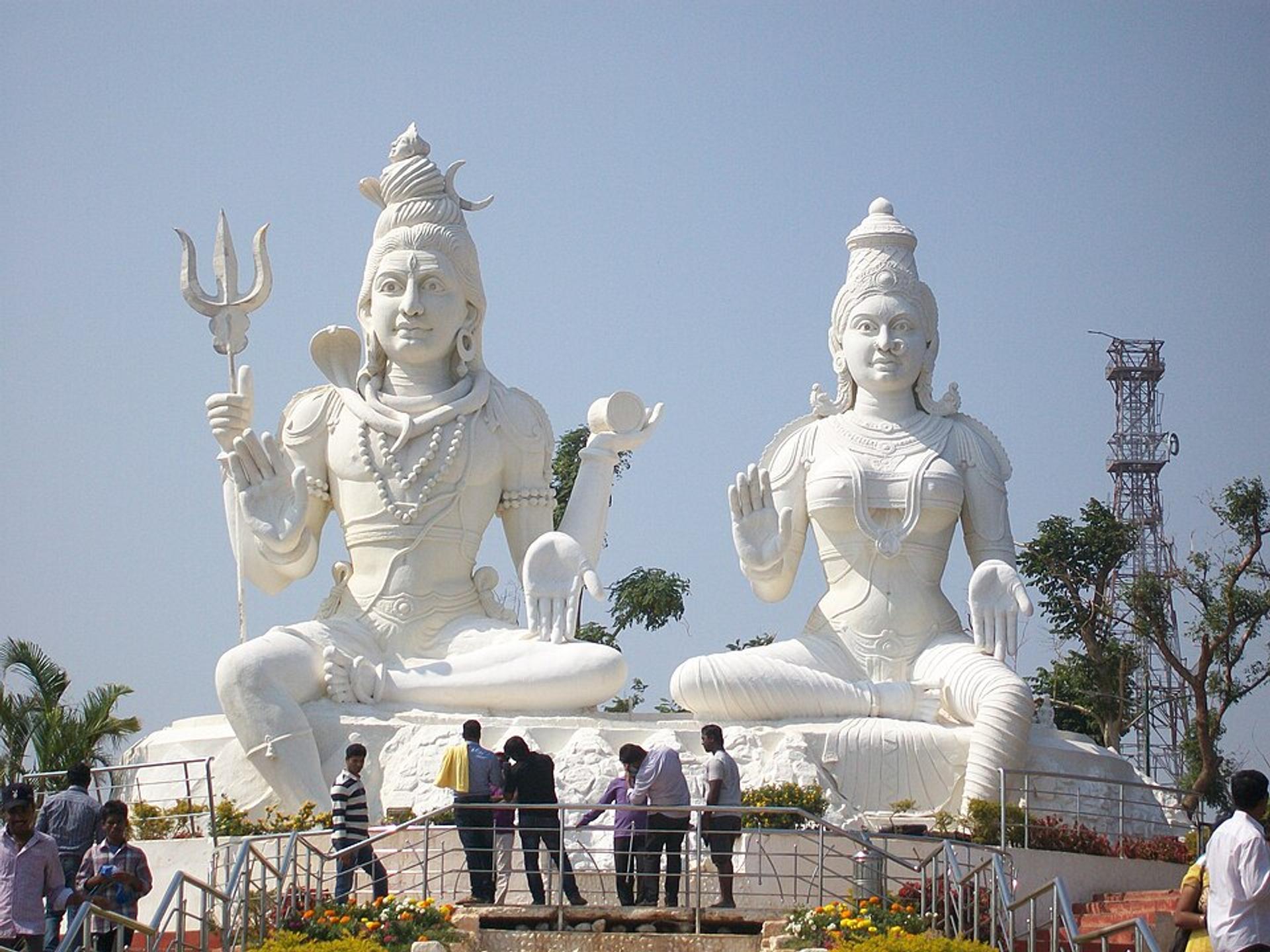 Statues of Lord Shiva and Goddess Parvati