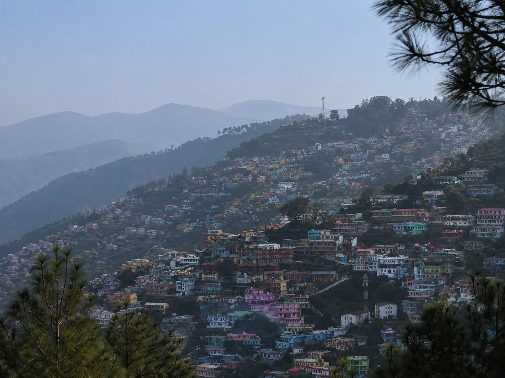 Almora view on the city
