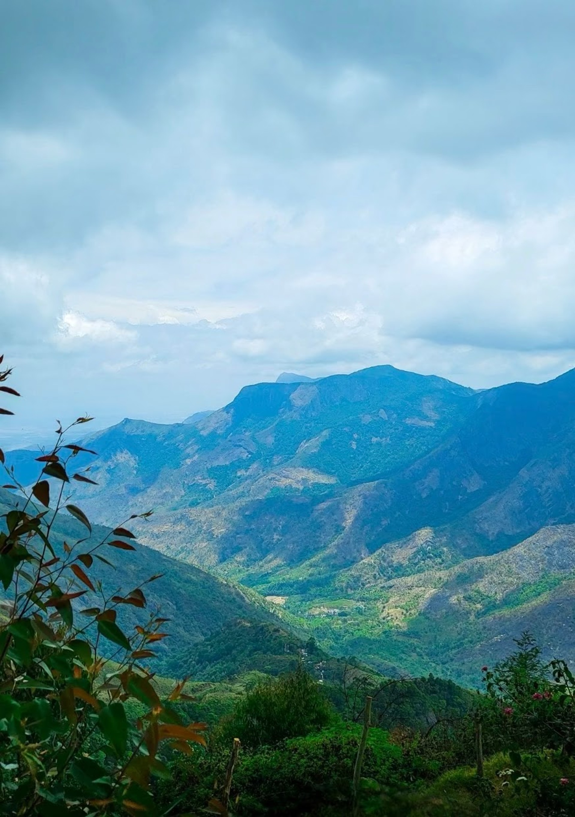 Views of the distant valleys from your campsite