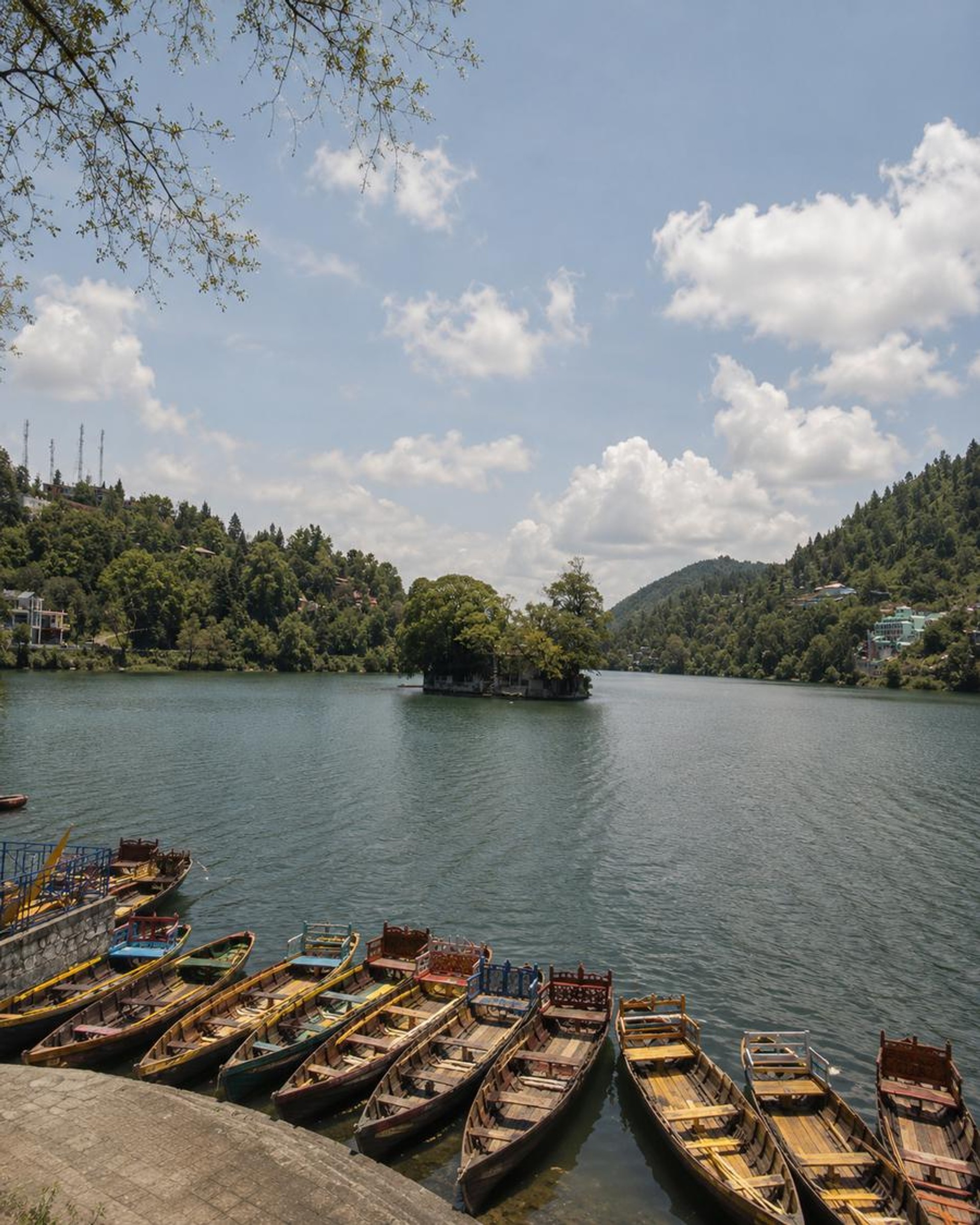 Boats in the Nainital lake