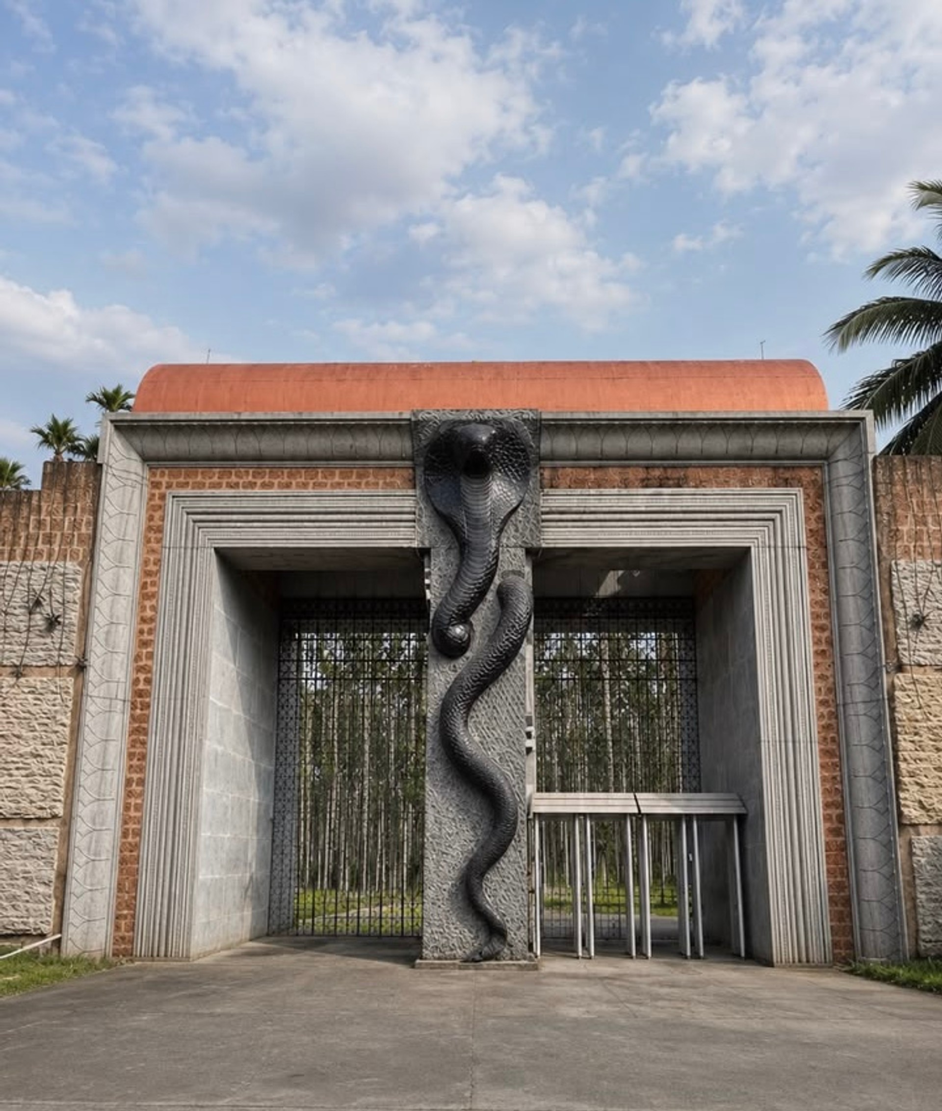 The Naga engraved entrance