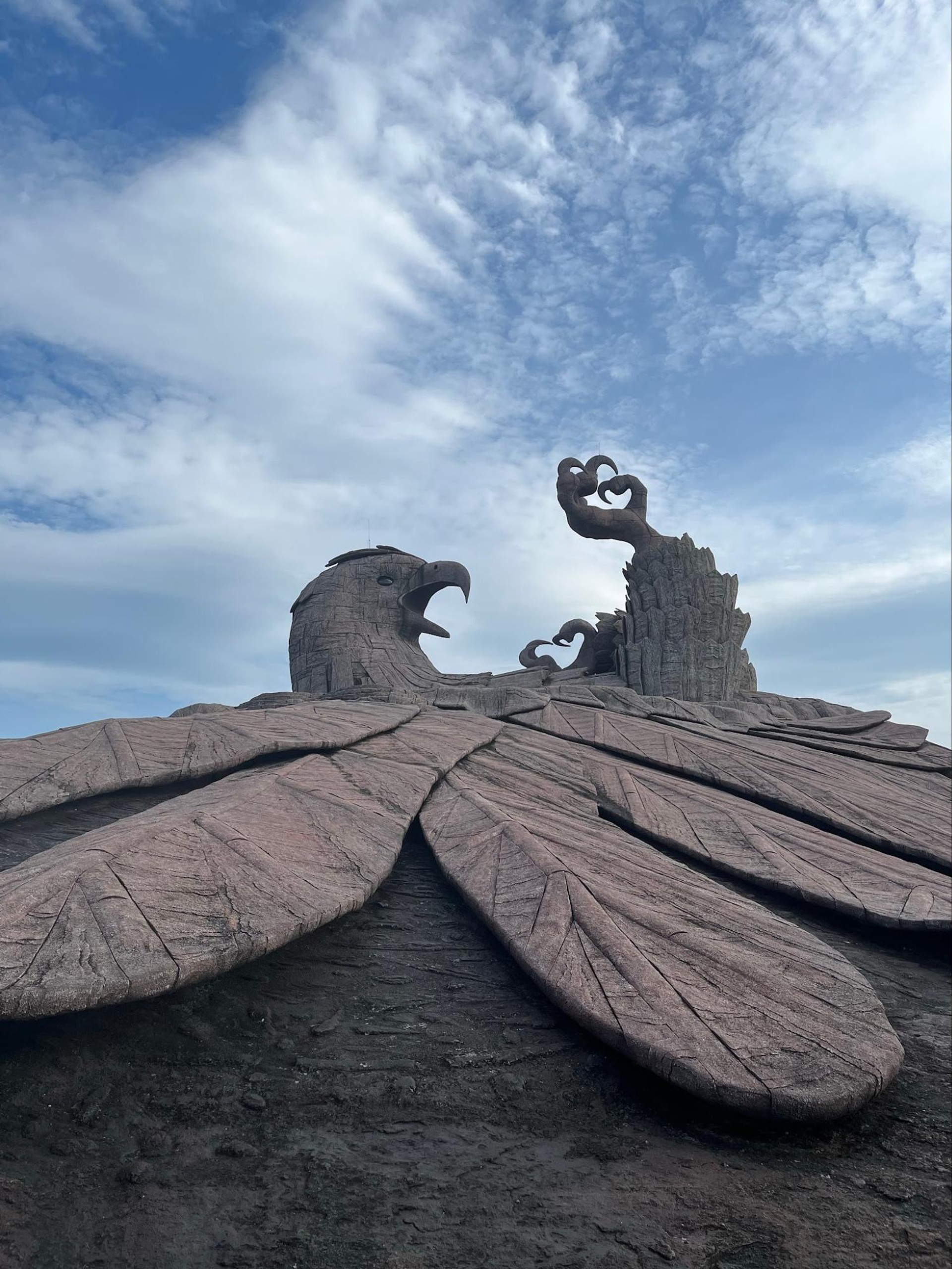 Varkala largest bird sculpture from Ramayana