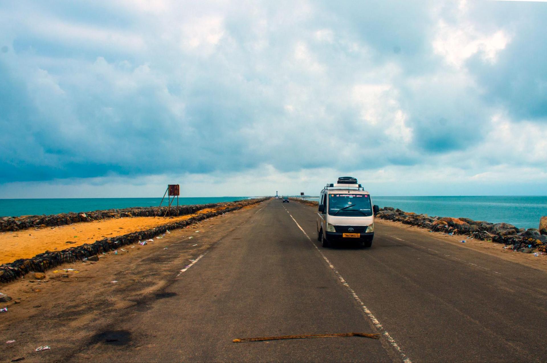 The Dhanushkodi road