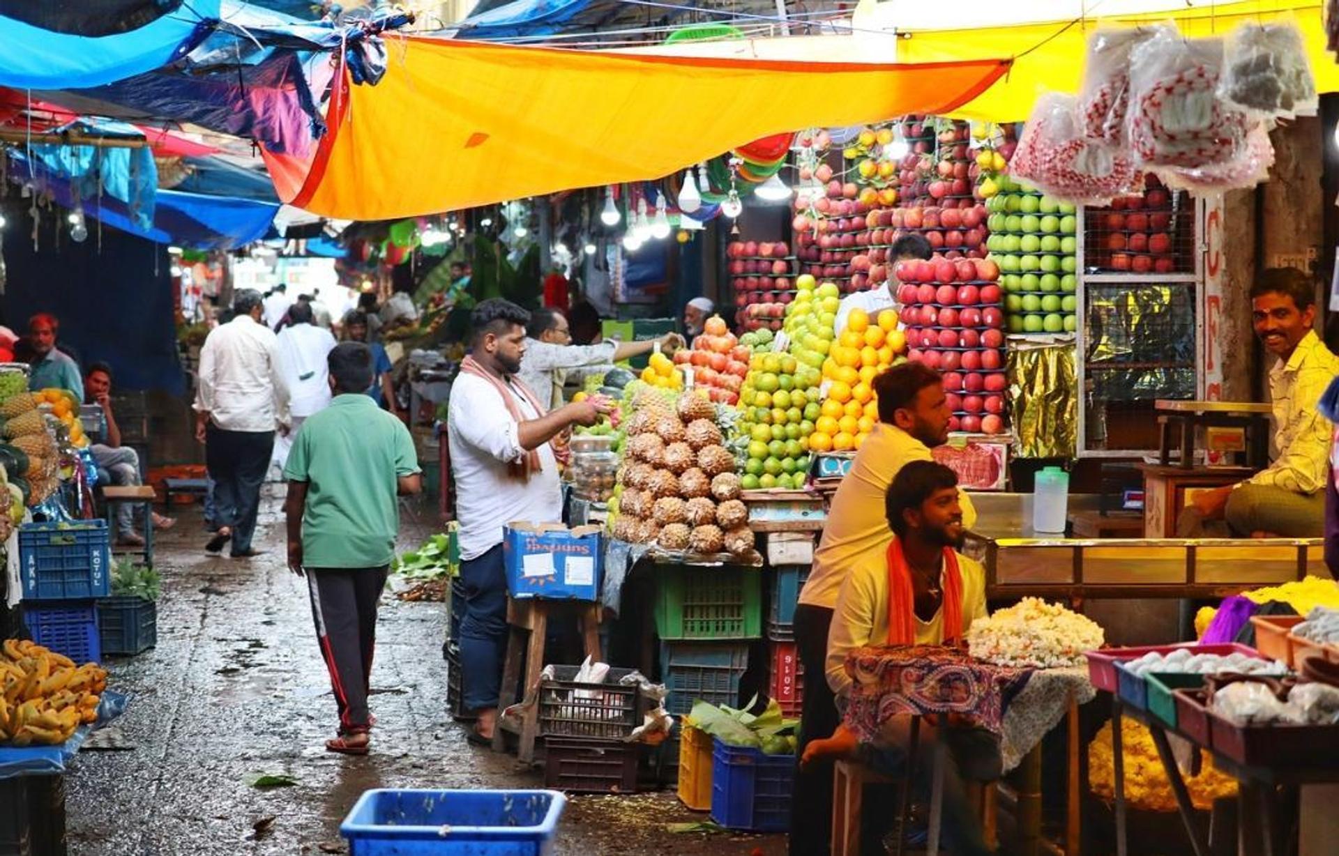 Indian street market