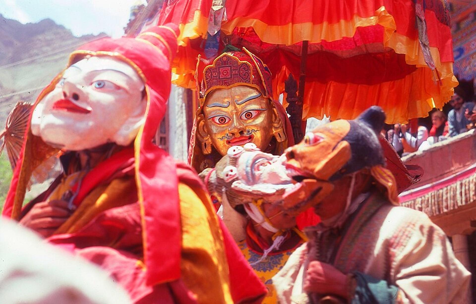 Cham dance performers at Hemis Festival