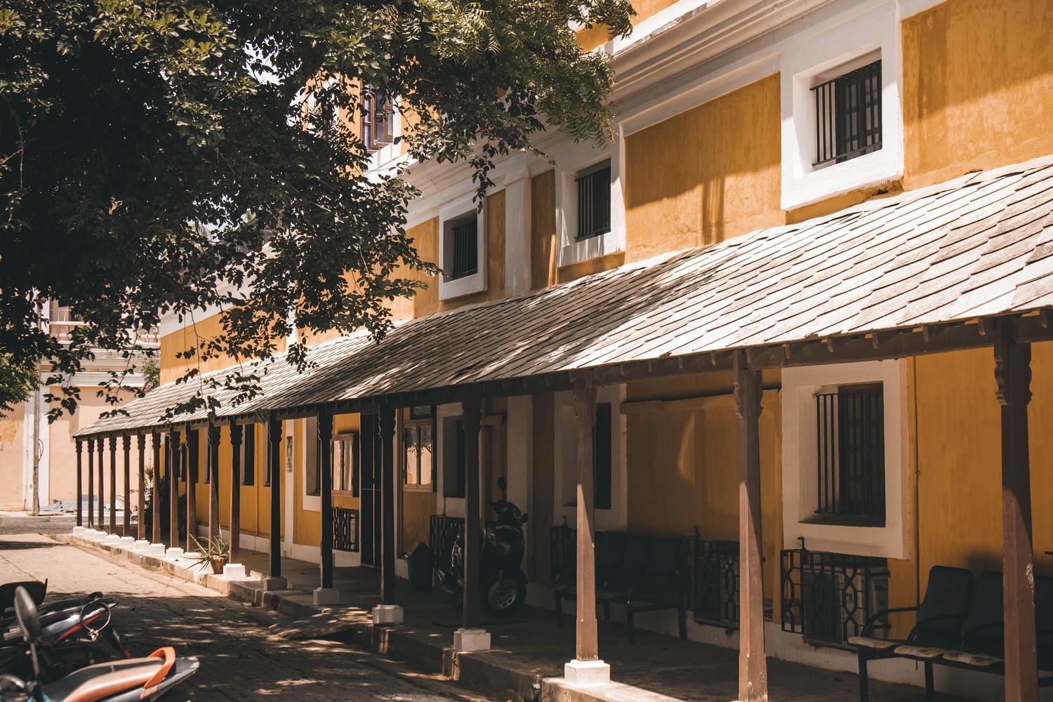 Building facade in Puducherry