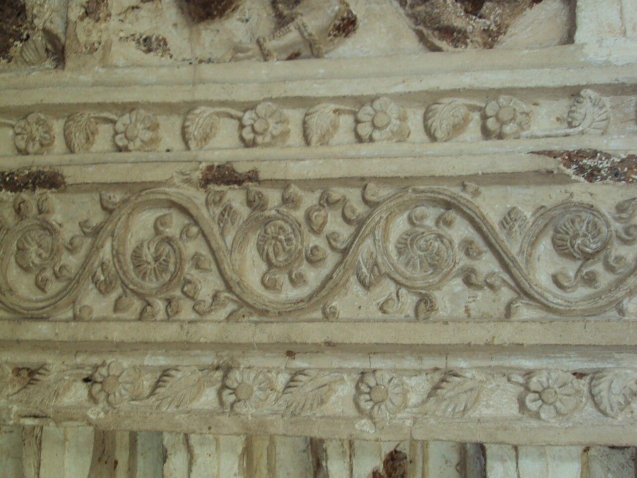 The stucco work on the walls of Radha Shyam temple, Bishnupur